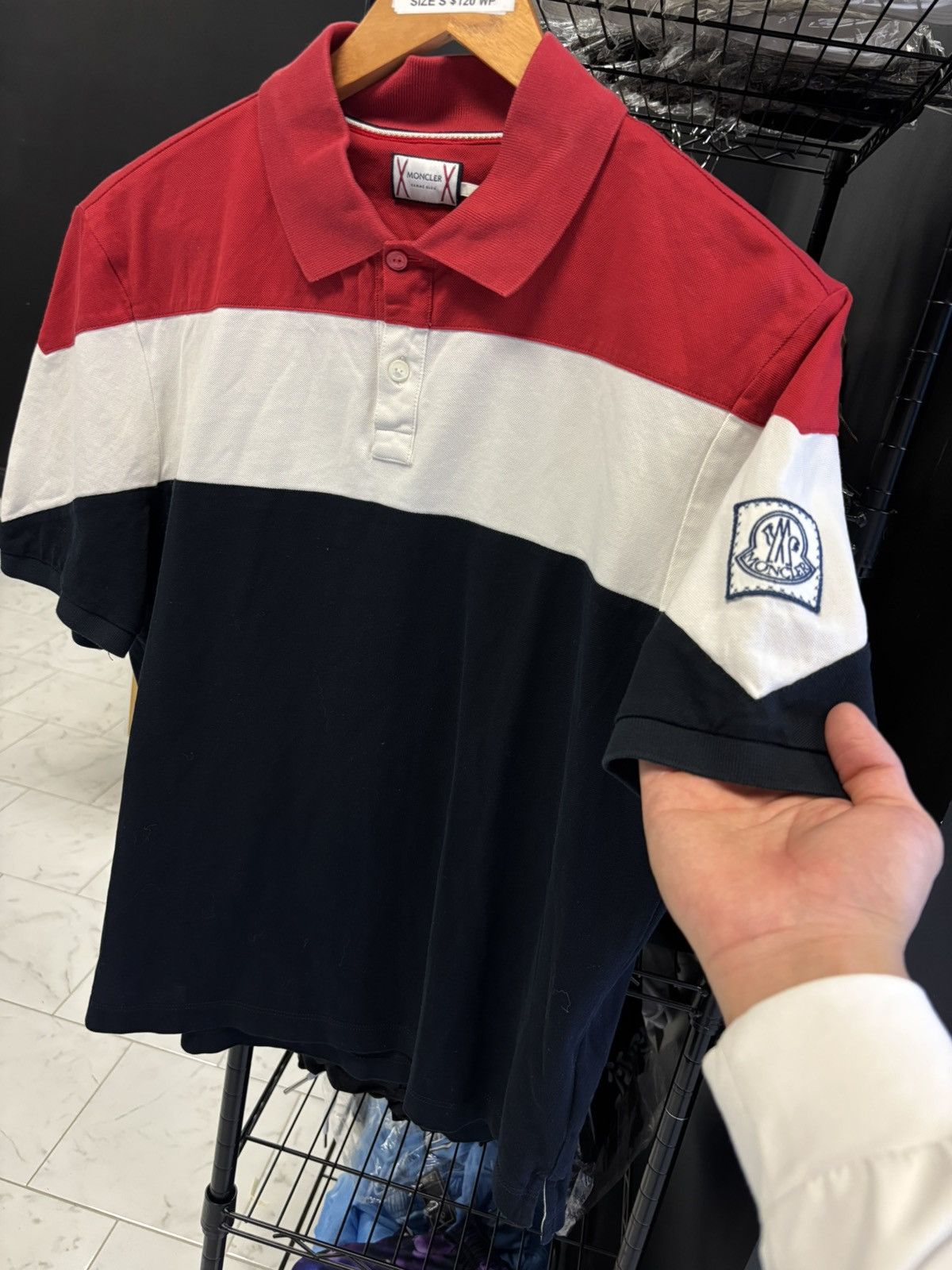 Moncler Moncler Polo Size US S / EU 44-46 / 1 - 1 Thumbnail