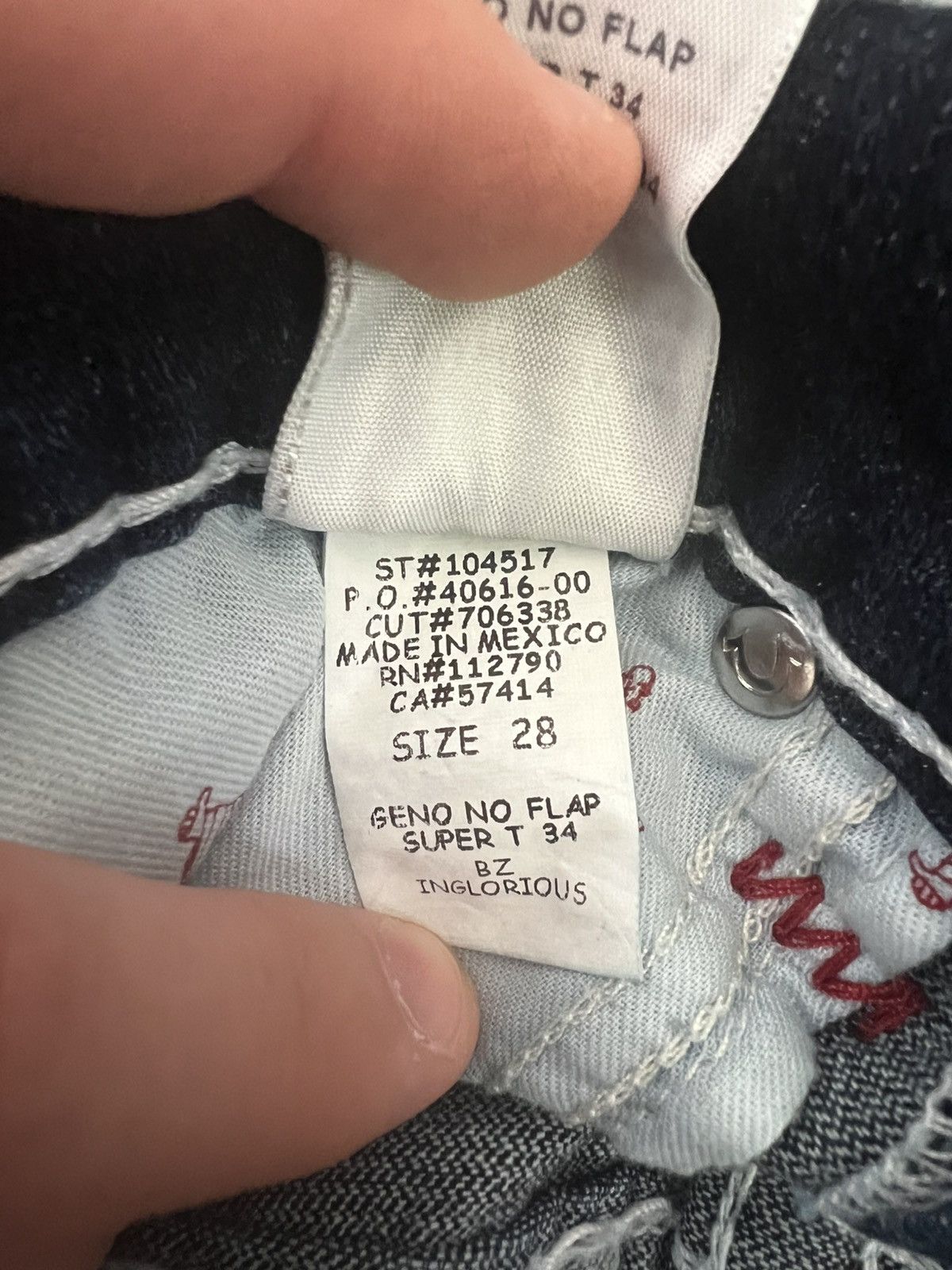 True Religion True Religion Geno No Flap Super T Size US 28 / EU 44 - 5 Thumbnail