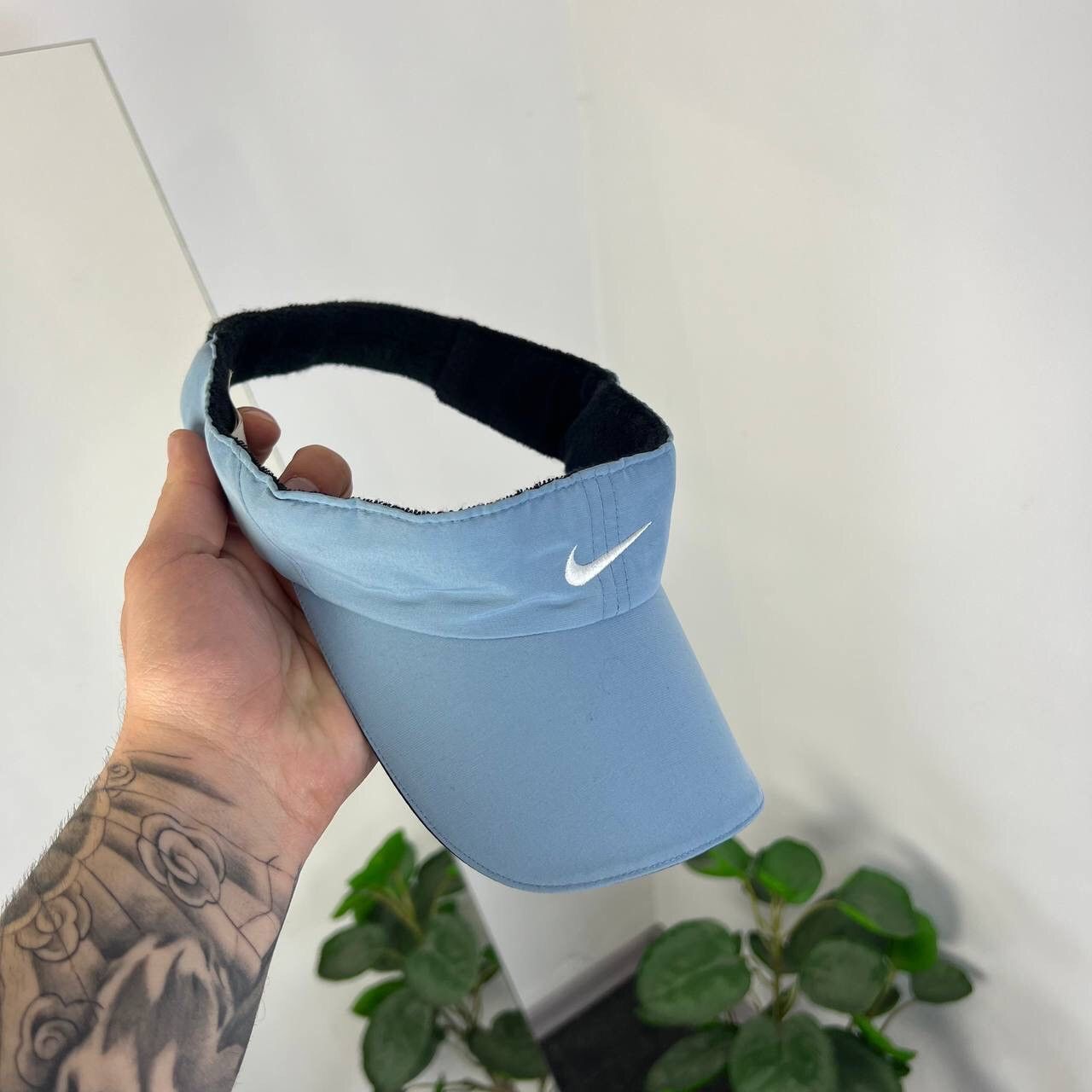 Vintage Cap Open Tennis Nike Flat Hat Y2k Style Visor Mini Swoosh Size ONE SIZE - 1 Thumbnail