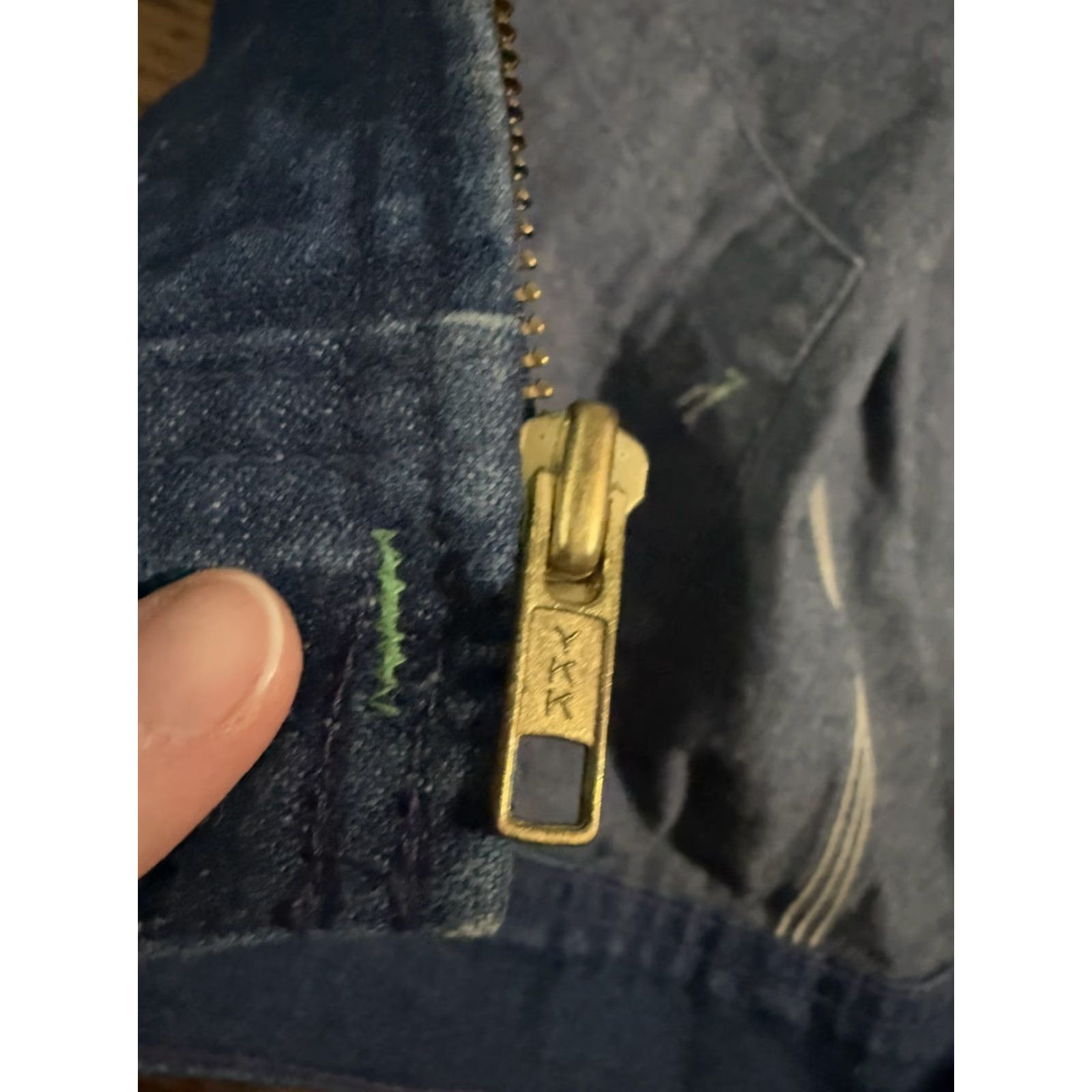 Denime VINTAGE Oshkosh Denim Chore Jacket Indigo Blue Size 40 1970s Workwear Barn Coat Mens / Womens Size US XXS / EU 40 - 5 Thumbnail