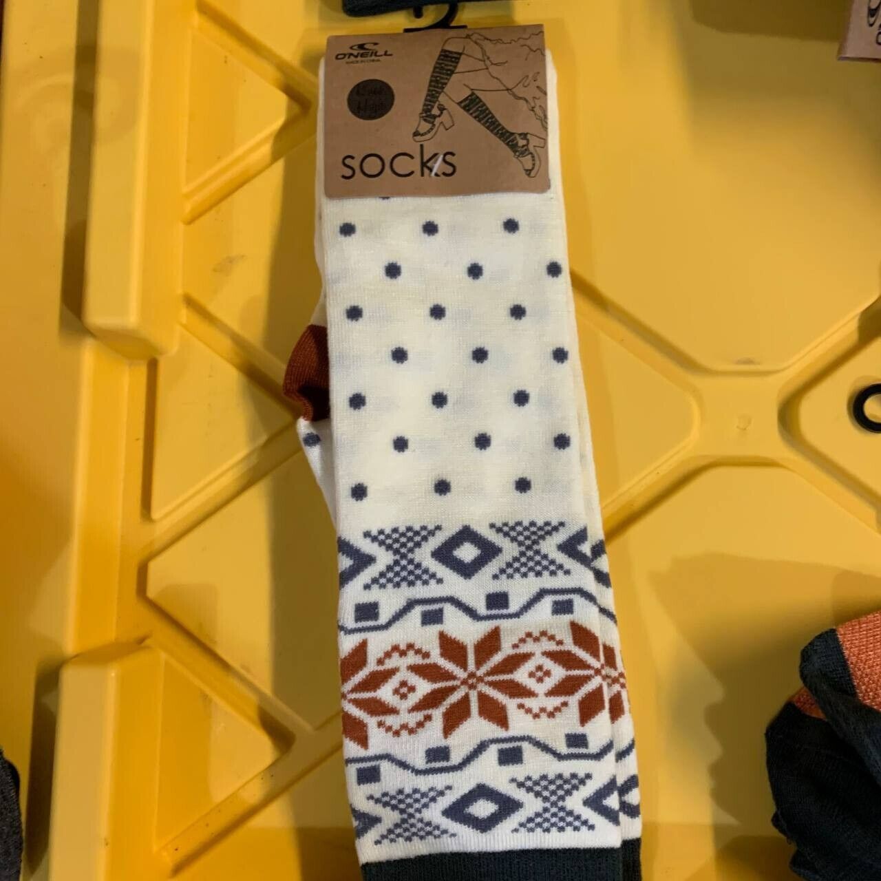 O'Neill O'Neill Socks Knee High 1 Pair Cute Design Polka Dot Pattern Size ONE SIZE - 1 Thumbnail