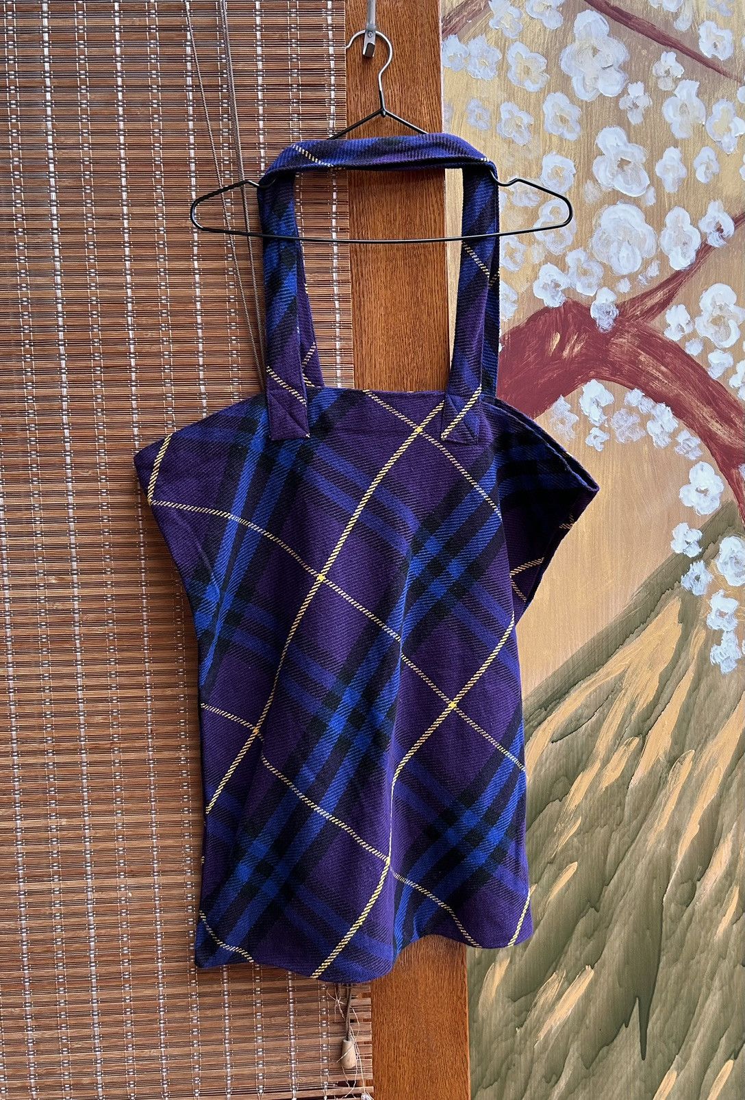 Burberry Burberry London Large Purple Nova Check Fabric Tote Bag Size ONE SIZE - 2 Thumbnail