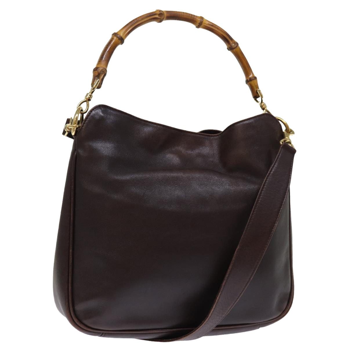 Gucci GUCCI Bamboo Shoulder Bag Leather Brown 001 2058 1638 0 Size ONE SIZE - 1 Thumbnail