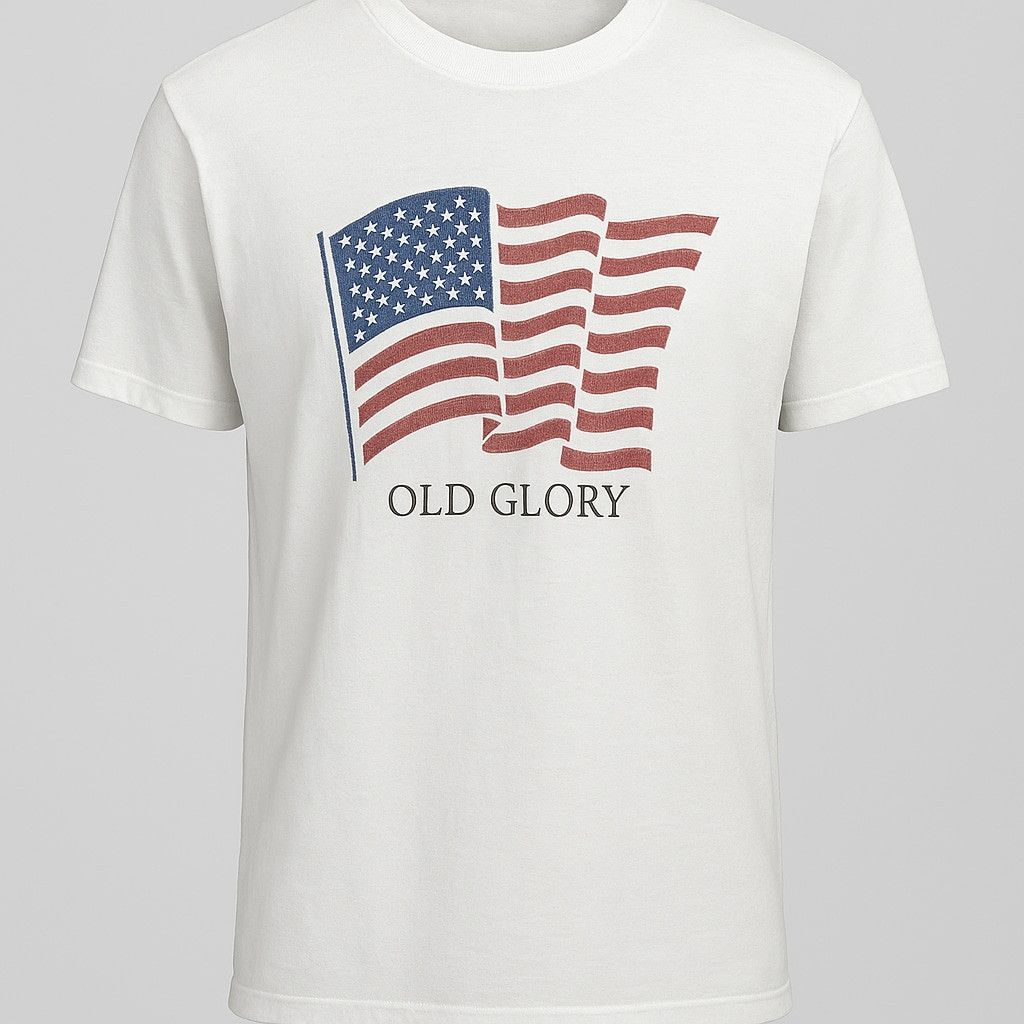 Other Vintage USA “Old Glory” Flag Graphic T-Shirt – M 90’s vibe Size US XL / EU 56 / 4 - 1 Thumbnail
