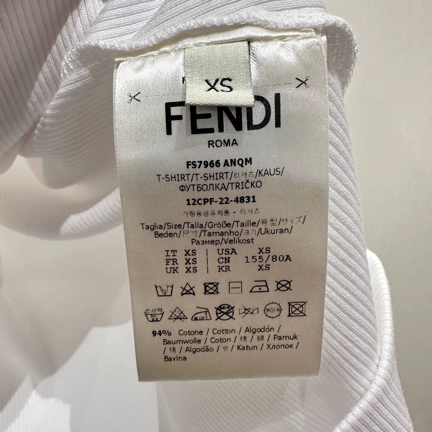 Fendi Fendi FF embroidered cotton tank top XS Size XS / US 0-2 / IT 36-38 - 4 Thumbnail