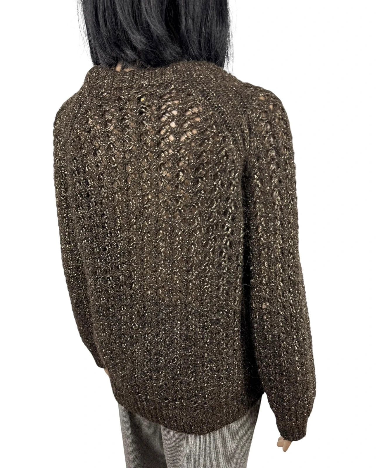 Massimo Dutti Massimo Dutti Wool Alpaca Woven Knit Sweater size XS Size XS / US 0-2 / IT 36-38 - 7 Thumbnail