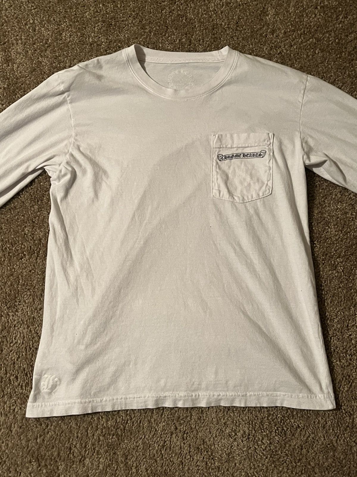 Chrome Hearts Chrome Hearts Scroll Long Sleeve Logo Tee Size US M / EU 48-50 / 2 - 1 Thumbnail