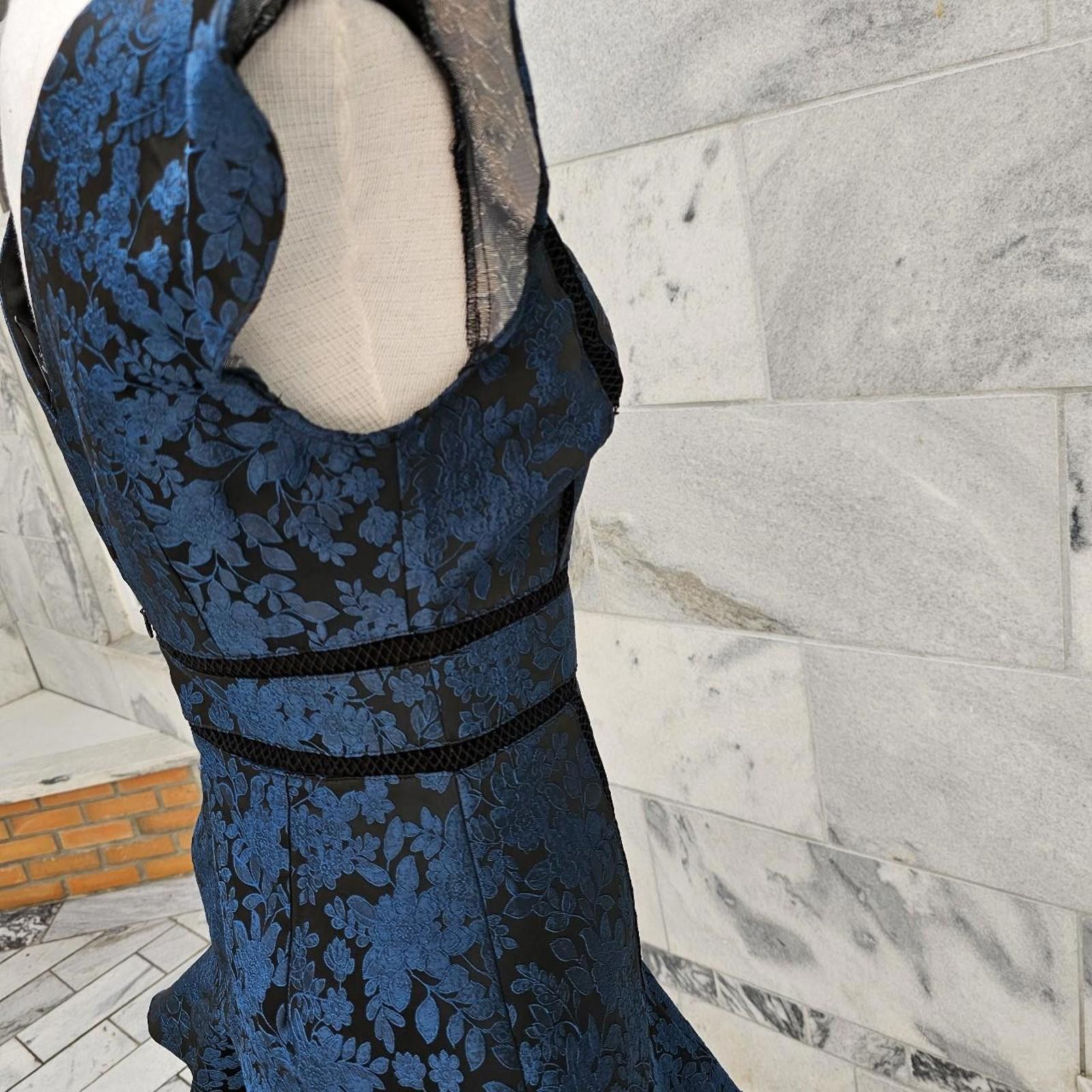 Lulus Lulus Women's Blue and Black Dress Size S / US 4 / IT 40 - 8 Thumbnail