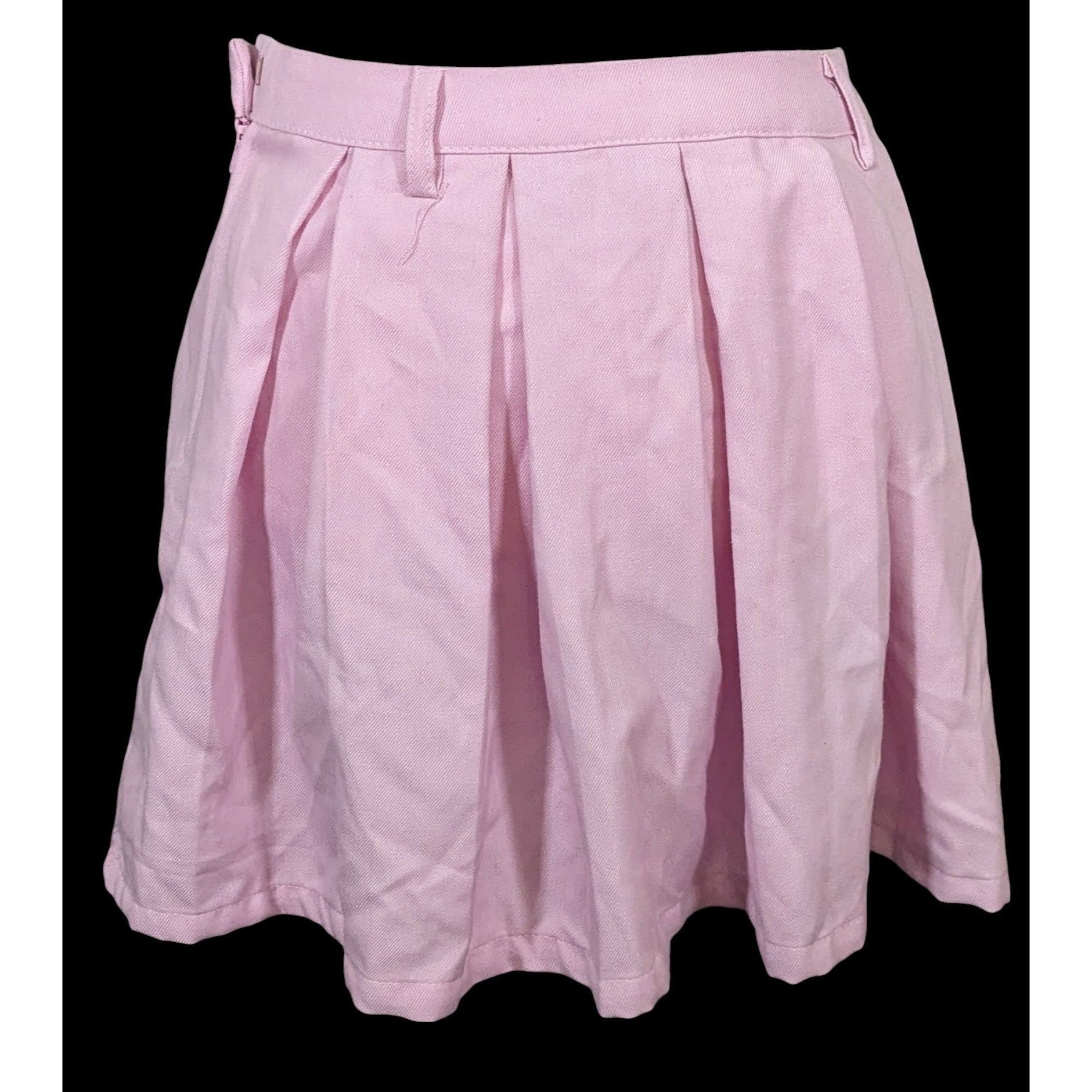 Other Pastel Goth Bubblegum Pink Pleated Pocket Skirt Size 29" - 2 Thumbnail