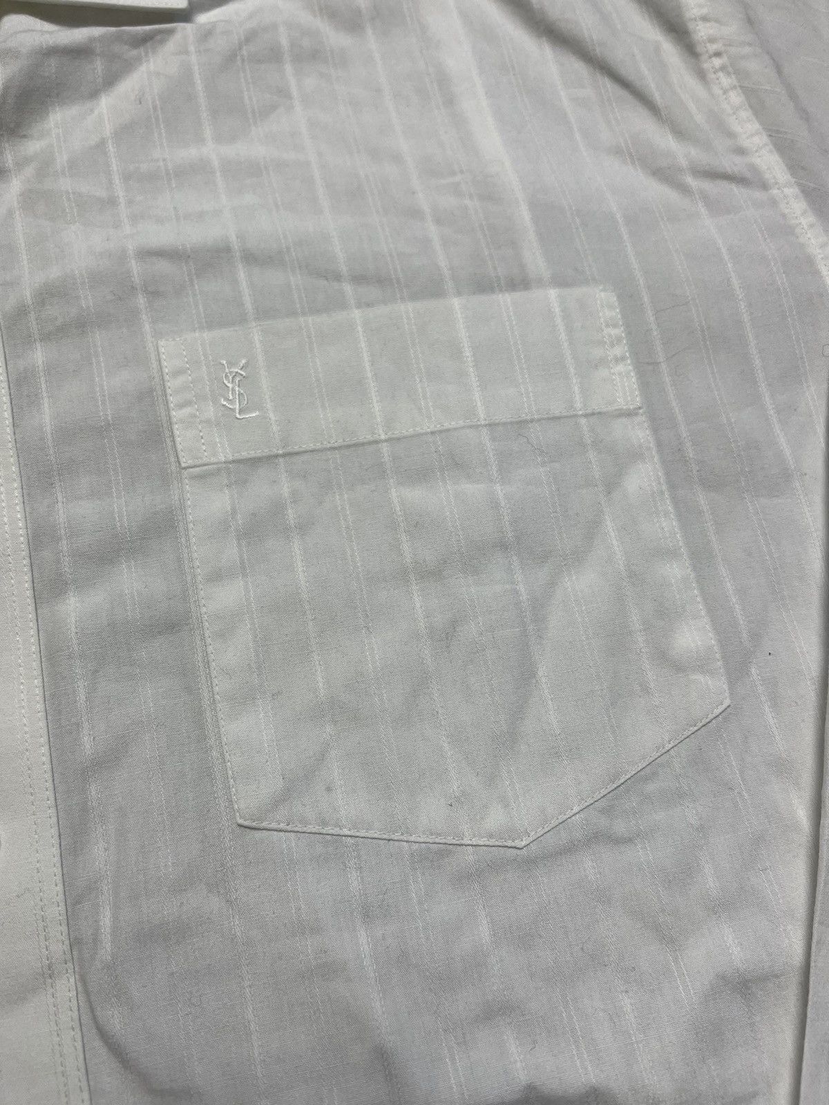 Vintage × Yves Saint Laurent Koszula Yves Saint Laurent biała vintage 90’s small logo Size US XL / EU 56 / 4 - 4 Thumbnail