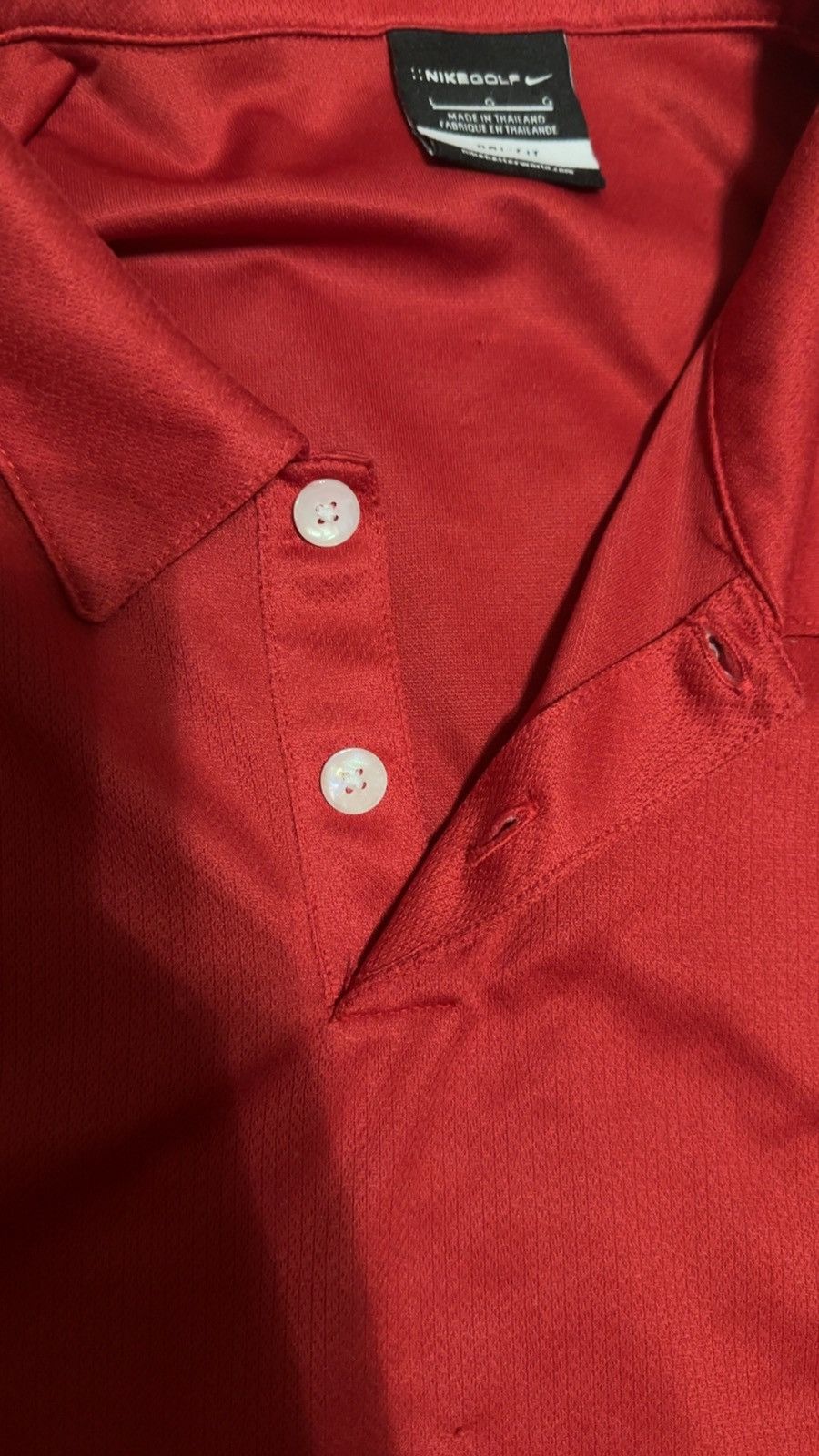 Nike Nike Red Golf Polo dri-fit used vintage Size Large Size US L / EU 52-54 / 3 - 4 Thumbnail