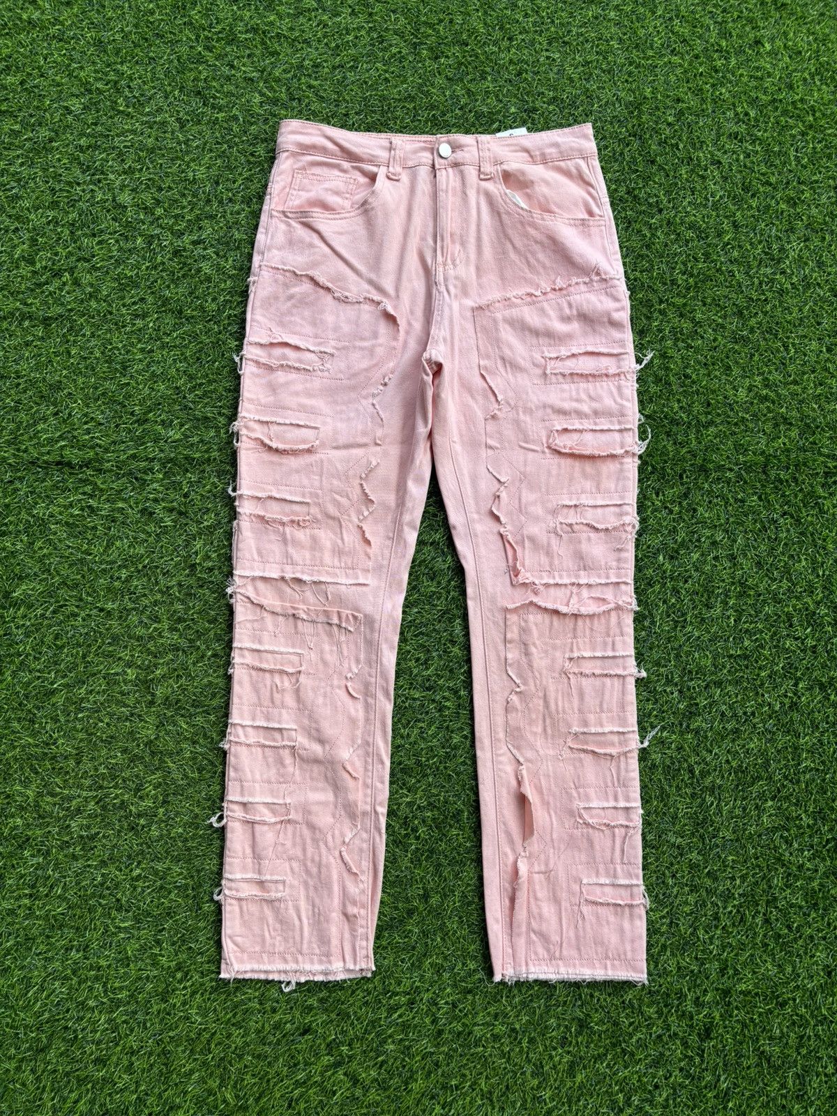 Hysteric Glamour Y2k Distressed Pink Women's Pants Size 30" / US 8 / IT 44 - 1 Thumbnail
