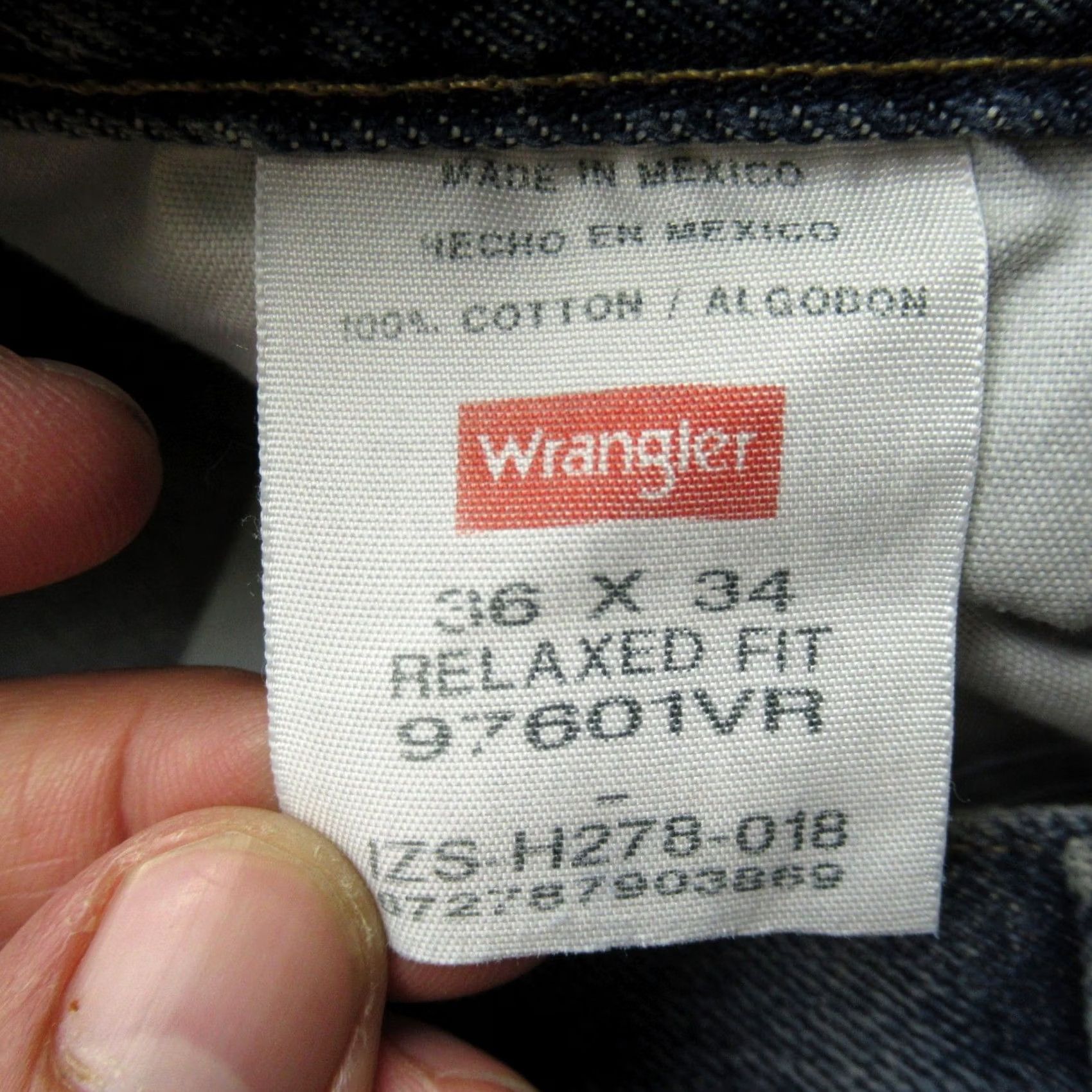 Wrangler Wrangler Jeans Mens 36X34 Medium Wash Denim Relaxed Straight Boot Cut Baggy New Size US 36 / EU 52 - 5 Thumbnail