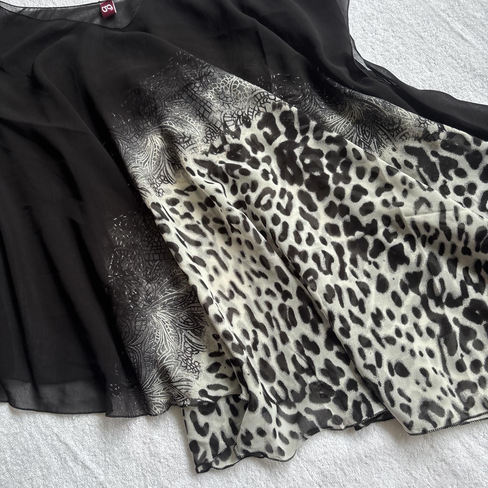 Other vintage mesh asymmetrical cheetah print blouse Size ONE SIZE - 5 Thumbnail