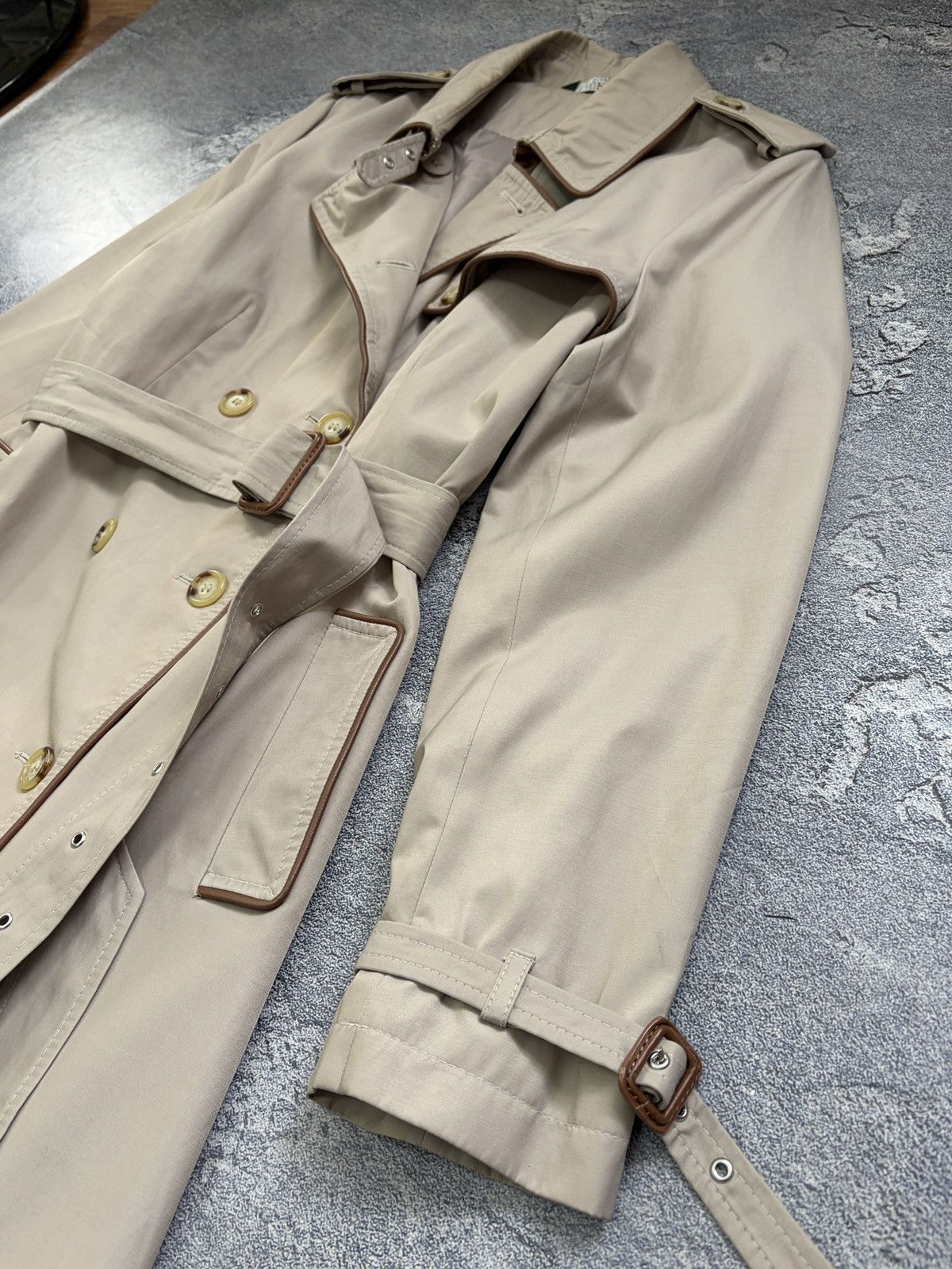 Lauren Ralph Lauren Lauren Ralph Lauren Clay Beige Double Breasted Trench XL Size XL / US 12-14 / IT 48-50 - 4 Thumbnail
