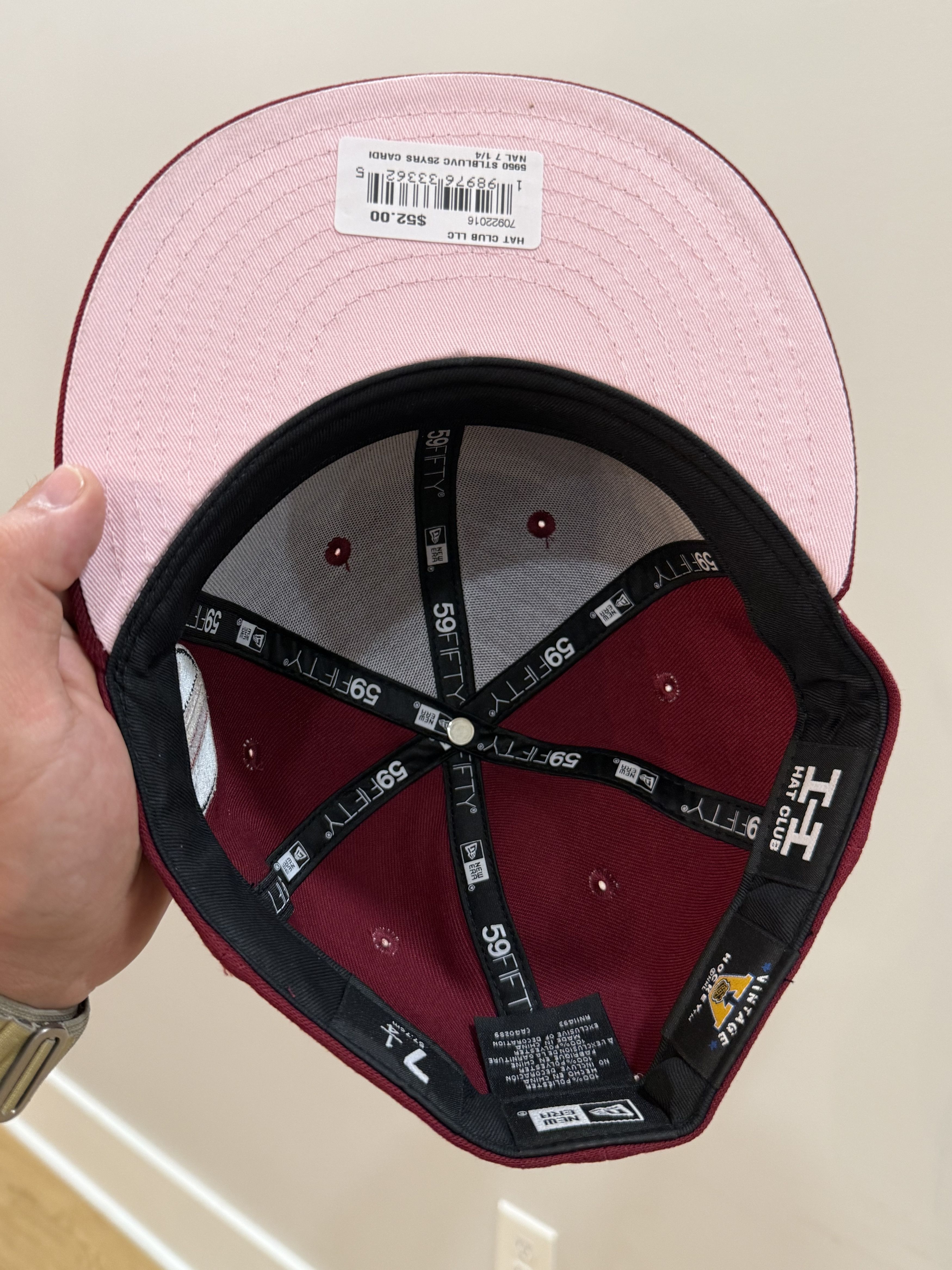 Hat Club × NHL × New Era St. Louis Blues NHL Cardinal Red 7 1/4 Size ONE SIZE - 4 Thumbnail