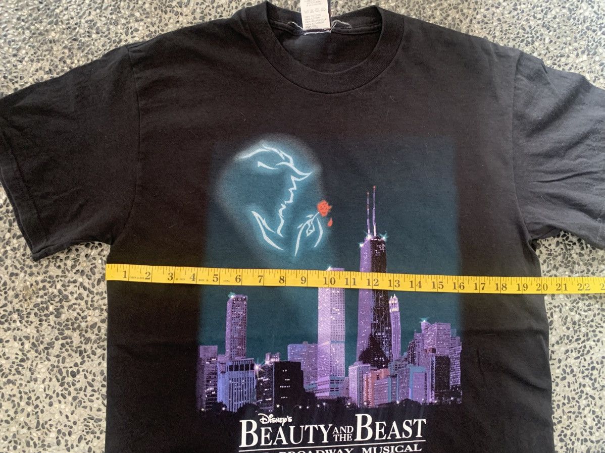 Beauty Beast × Disney × Vintage Vintage 90s Beauty And The Beast The Broadway Musical Tees Size US M / EU 48-50 / 2 - 8 Thumbnail