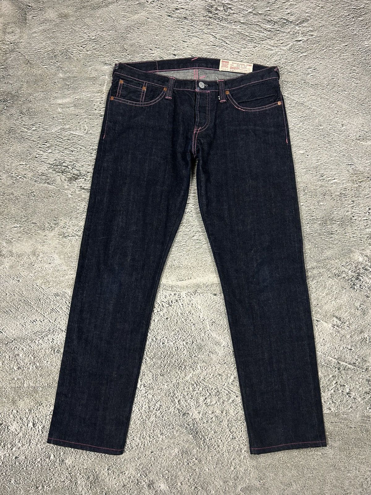 Evisu Evisu jeans daicock big logo vintage pink Yamane Size 29" - 7 Thumbnail