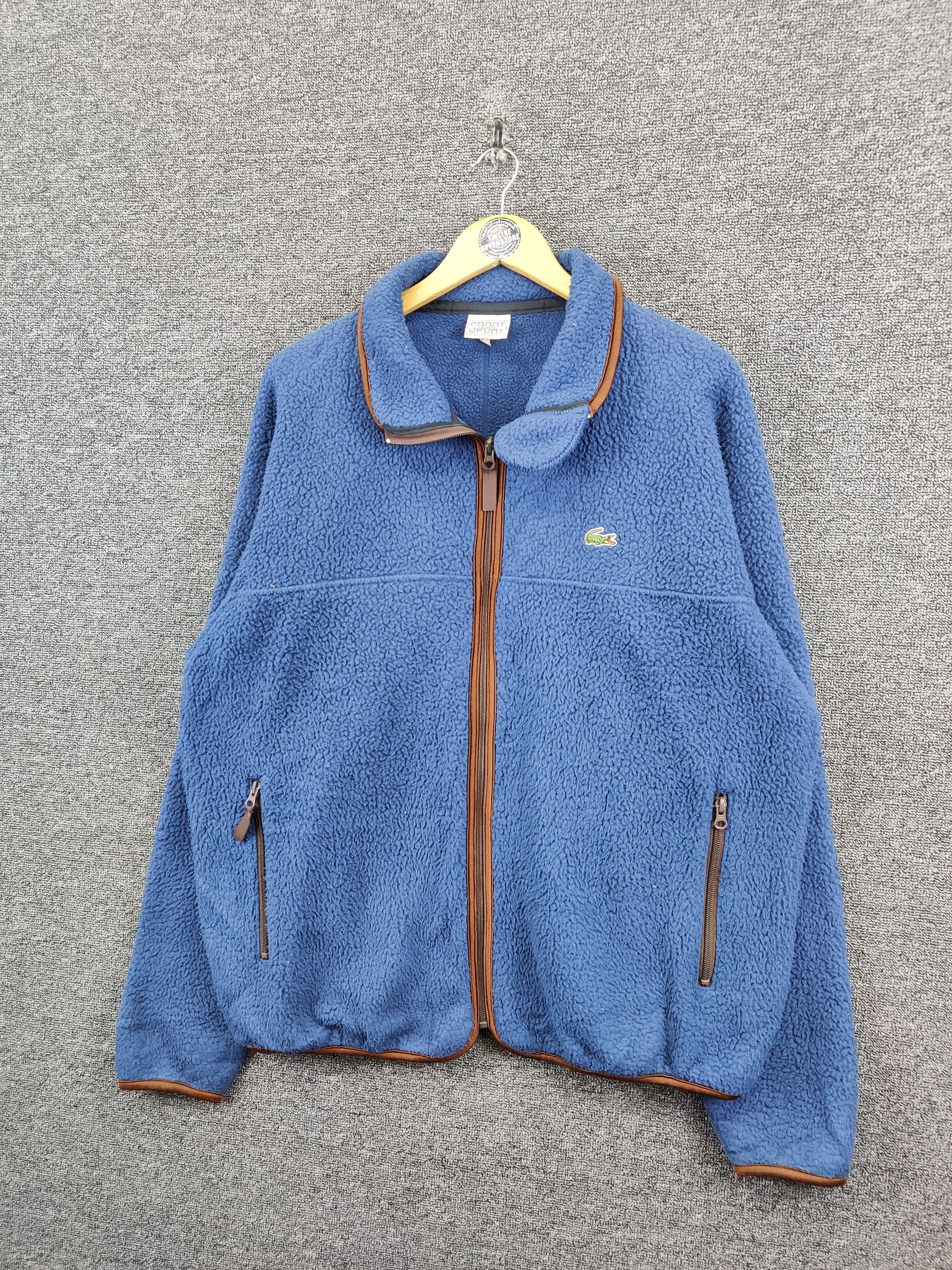 Vintage Lacoste Fleece Zip Up Jacket
