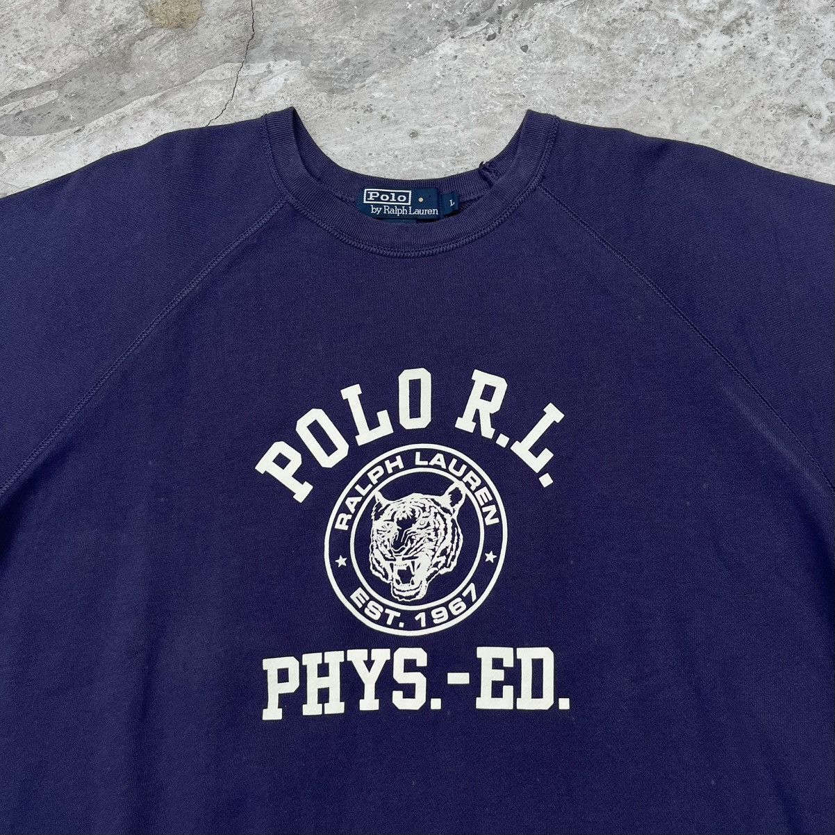 Polo Ralph Lauren Vintage Polo Ralph Lauren Tigers Phys Ed Sweater shirt Size US L / EU 52-54 / 3 - 3 Thumbnail