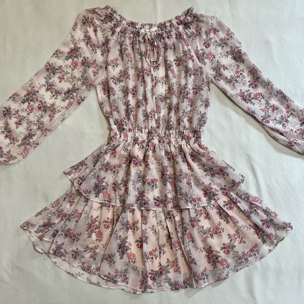 Other NWT New $128 Shabby Chic Lily Tiered Flounce Floral Dress S Size XS / US 0-2 / IT 36-38 - 6 Thumbnail