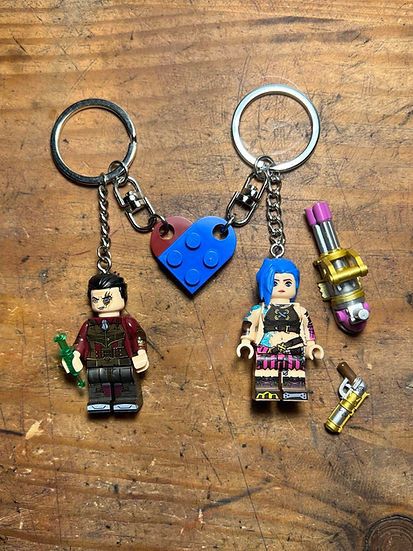 Cartoon Network × Handmade irritated studio arcane jinx silco anime keychain minifigure Size ONE SIZE - 2 Thumbnail