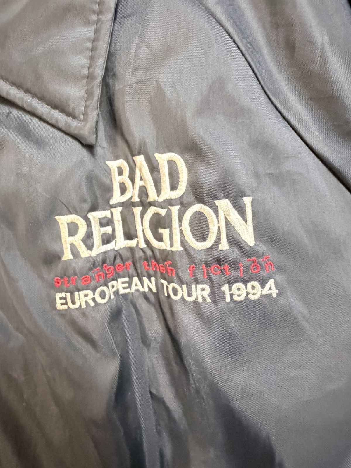 Band Tees Bad Religion Vintage 1994 Stranger Than Fiction Tour Jacket Size US XL / EU 56 / 4 - 3 Thumbnail