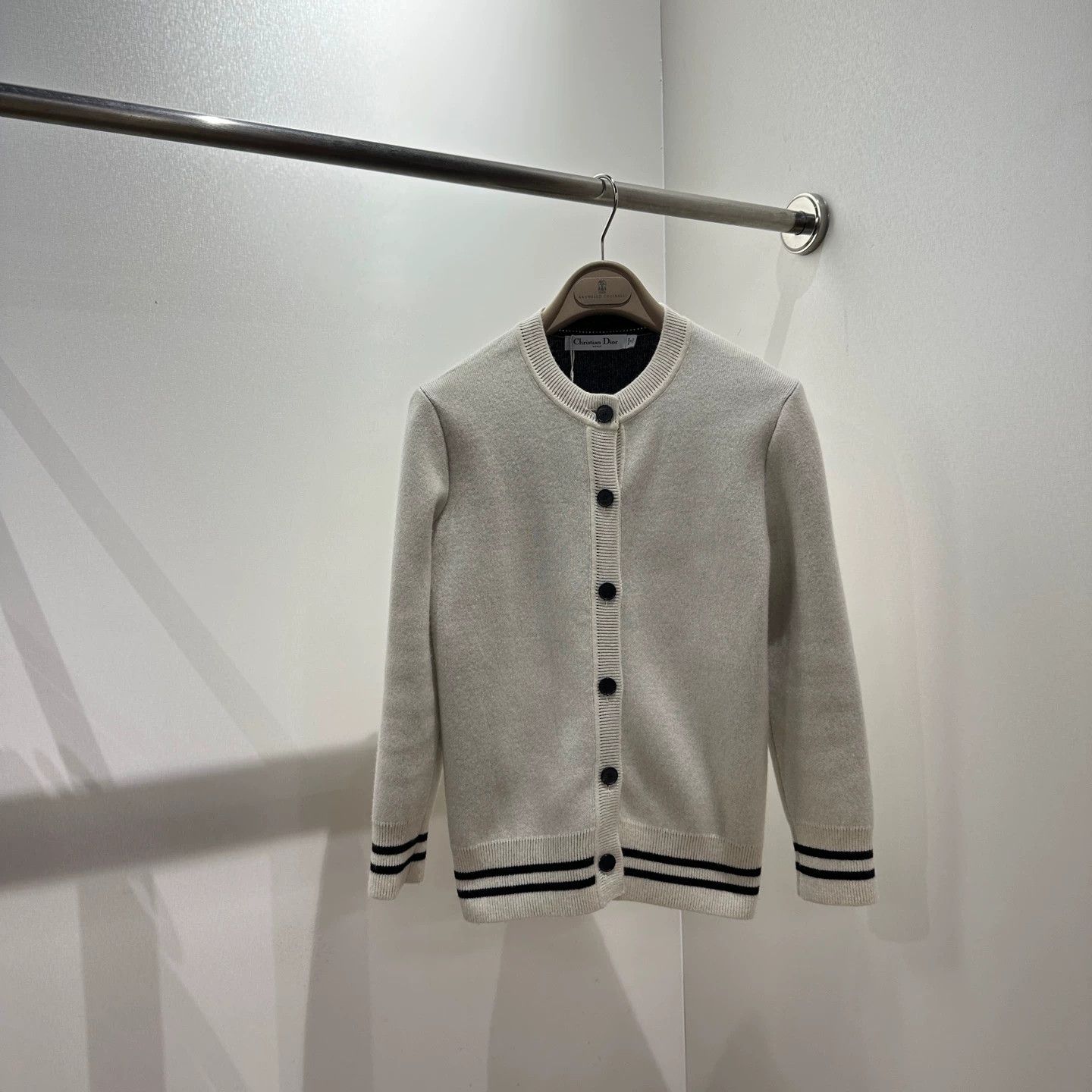 Christian Dior Monsieur Dior apr657 8 Motto Cashmere Cardigan 34 Size XS / US 0-2 / IT 36-38 - 2 Thumbnail