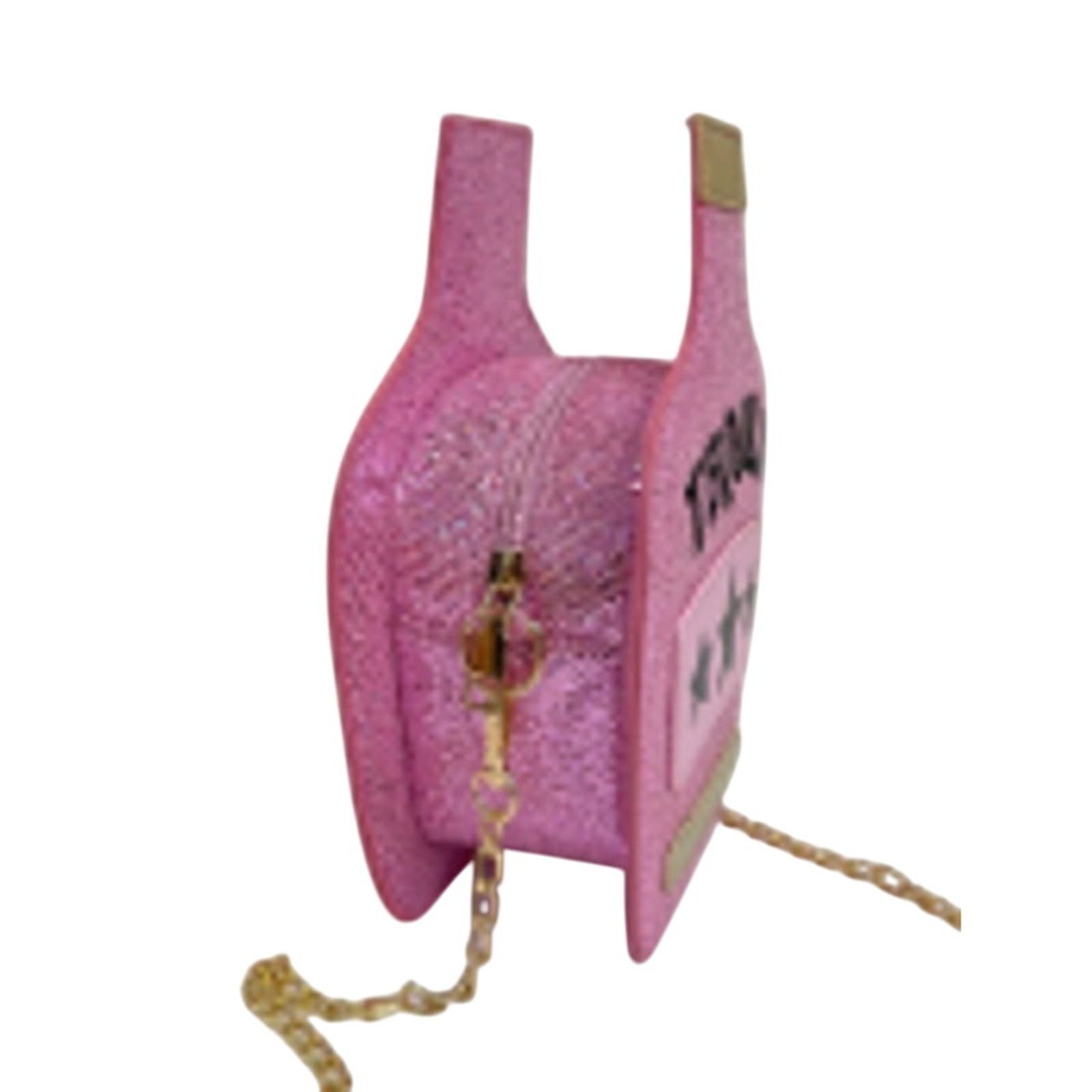 Shein Shein Pink Y2K Street Mini Glitter "Tequila" Zip Novelty Bag Size ONE SIZE - 3 Thumbnail