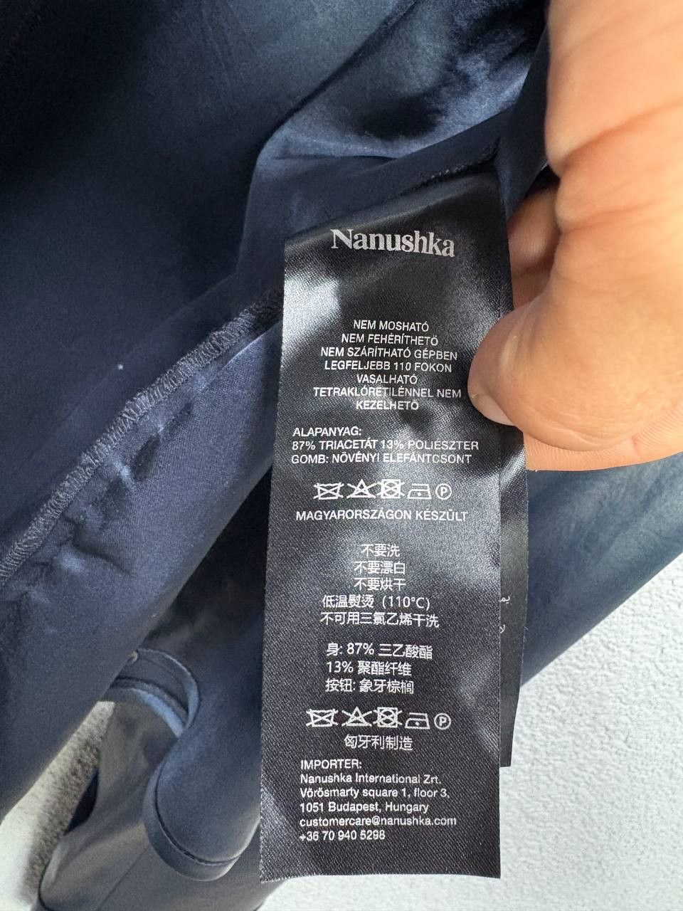 Nanushka NANUSHKA Midnight blue Women's Evening Top Blouse Large Size L / US 10 / IT 46 - 15 Thumbnail