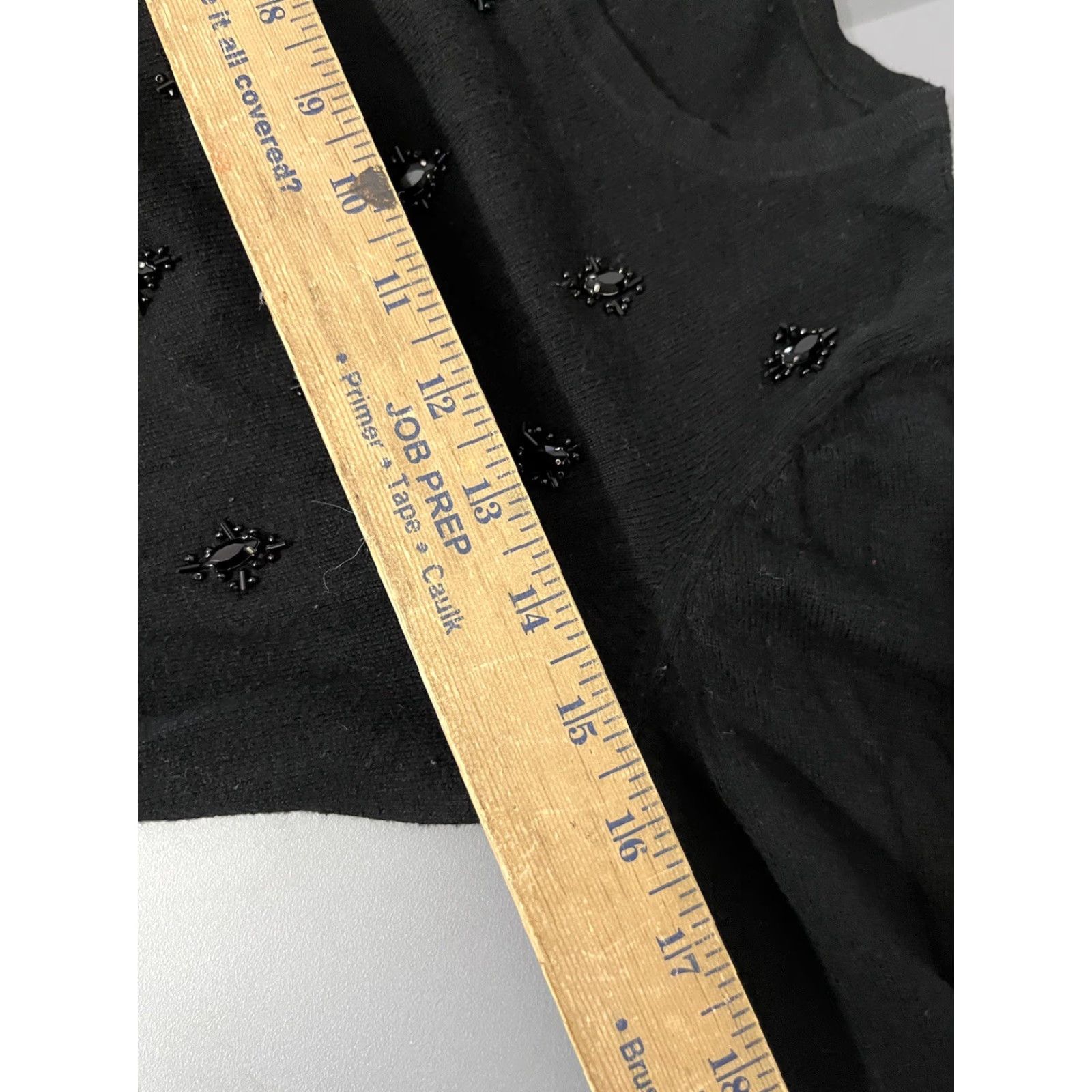 Loft VINTAGE LOFT Ann Taylor Factory Sweater Womens XS Black Crewneck Pullover Preppy Cotton Blend Knit Size XS / US 0-2 / IT 36-38 - 5 Thumbnail