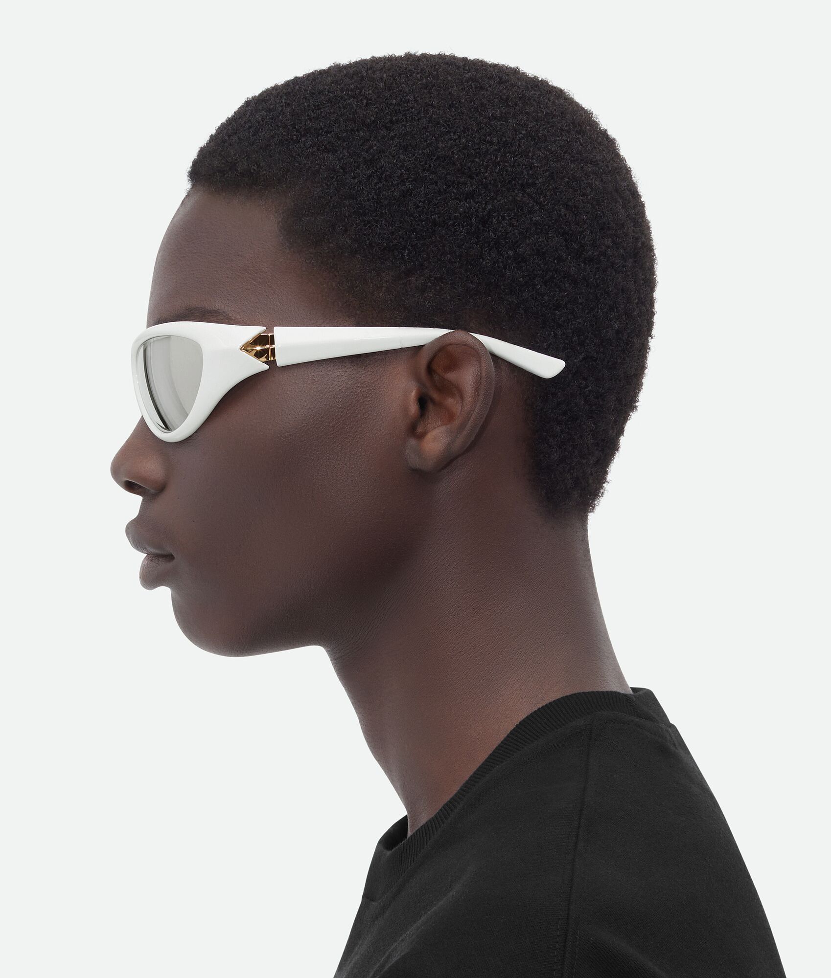 Bottega Veneta White BV1247S Sporty Cat Eye Acetate Sunglasses Size ONE SIZE - 3 Thumbnail