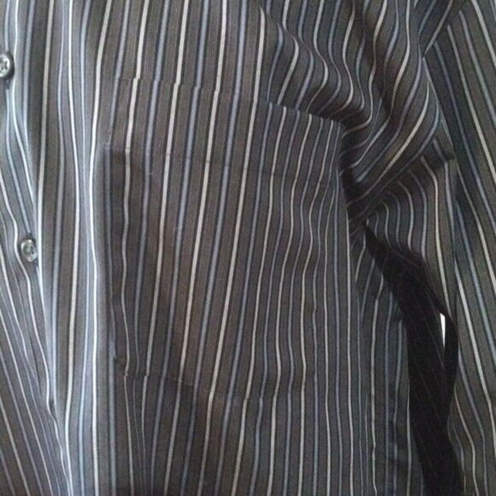 Pronto Uomo Pronto Uomo Mens Non Iron L/S Button Front Dress Shirt Sz L Size US L / EU 52-54 / 3 - 3 Thumbnail
