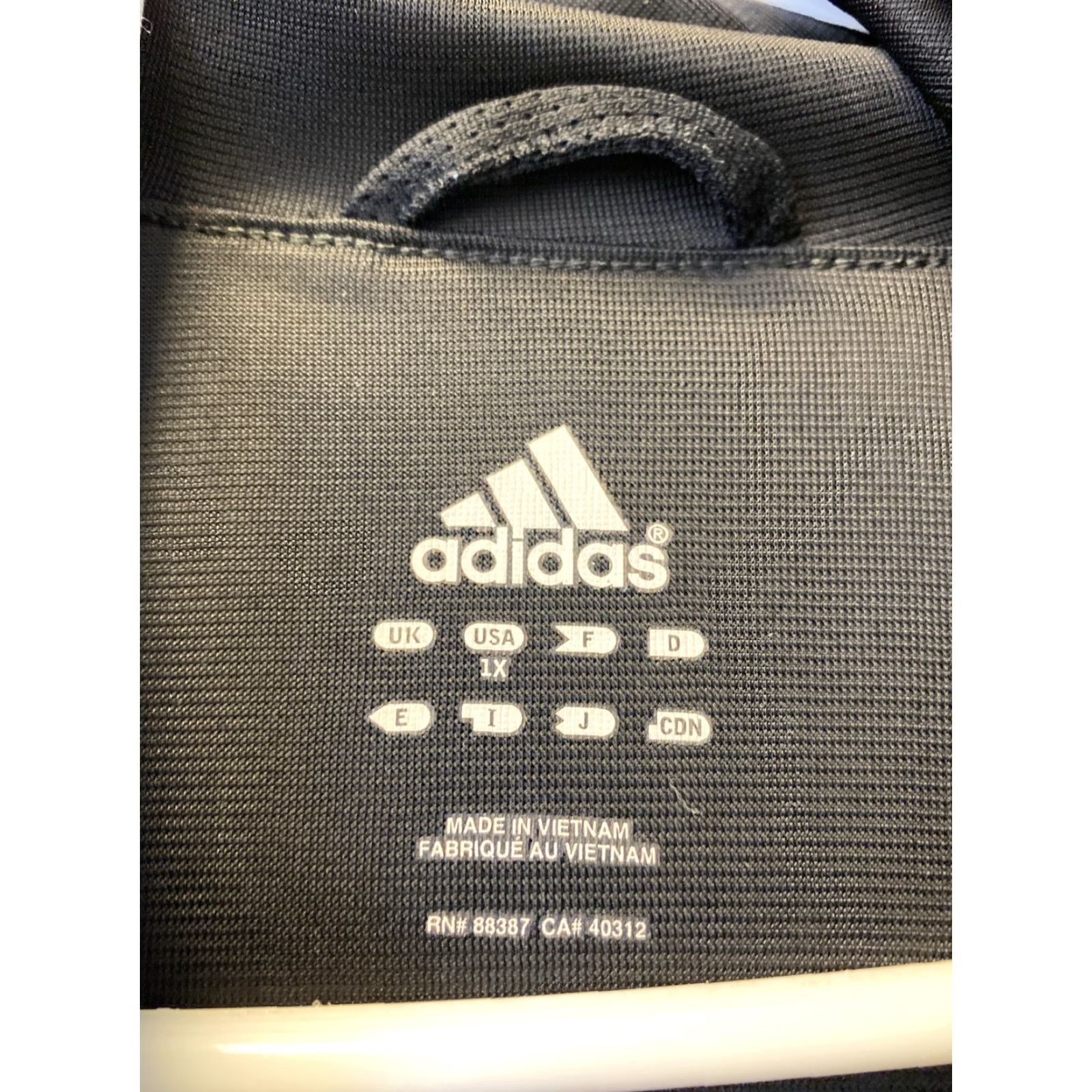 Adidas VINTAGE Adidas Track Jacket Mens Black XL Zip Up 3 Stripes Running Active 54-47 Size US XL / EU 56 / 4 - 5 Thumbnail