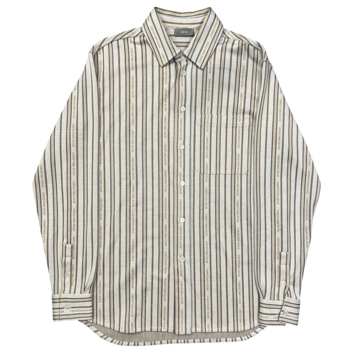 Dior CHRISTIAN DIOR 2021SS Technical Cotton Jersey Striped Shirt Size US M / EU 48-50 / 2 - 1 Thumbnail