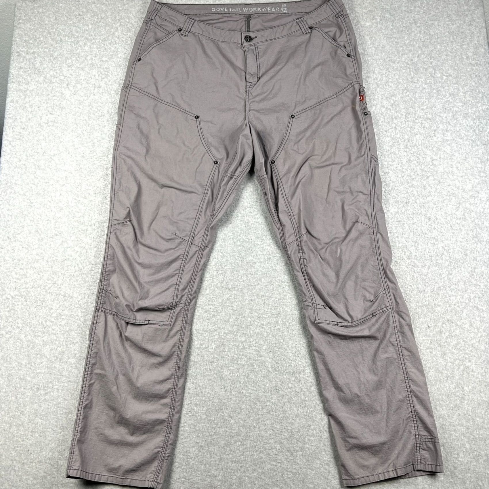 Vintage Dovetail Anna Ultra Light Trail Pants Stretch Womens 18 Grey Hiking Outdoors Size 40" / US 18 - 2 Thumbnail