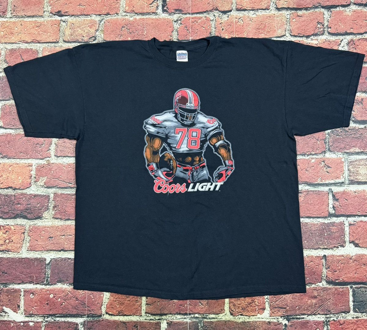 Gildan Vintage Coors Light NFL T Shirt Football Player Beer Sponsor Size US XXL / EU 58 / 5 - 1 Thumbnail
