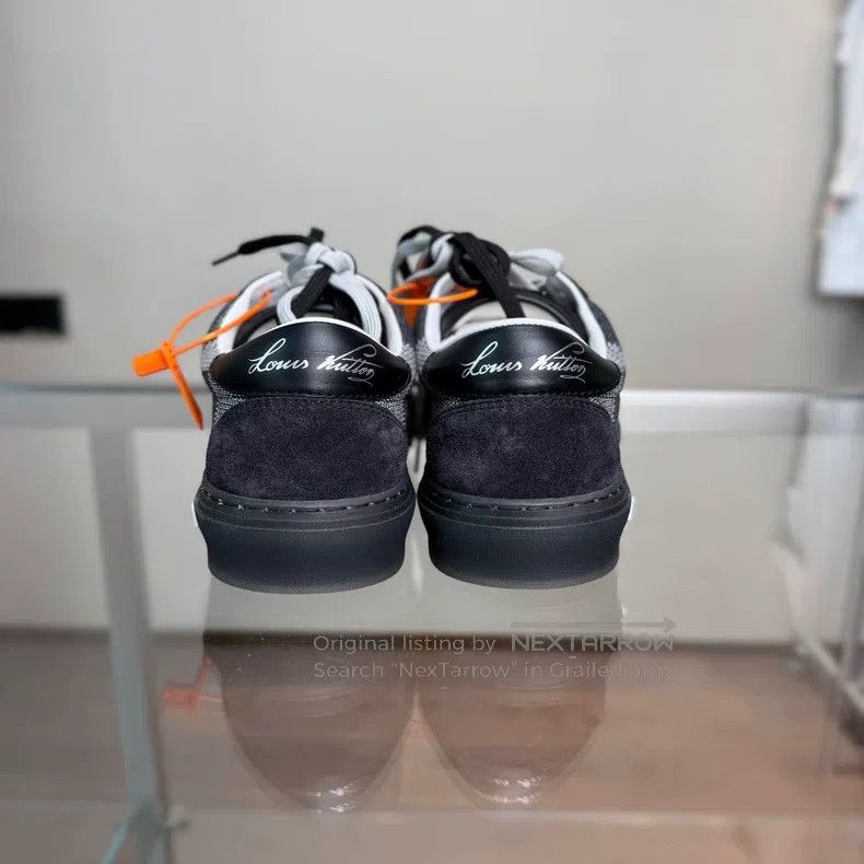Louis Vuitton Louis Vuitton Ollie Black and Grey Checkerboard Shoes Size US 4 / IT 34 - 5 Thumbnail