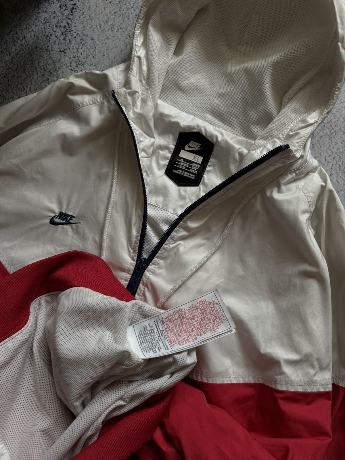 Nike × Vintage Vintage Nike Track jacket windbreaker 90s Y2K style nylon Size US XL / EU 56 / 4 - 3 Thumbnail