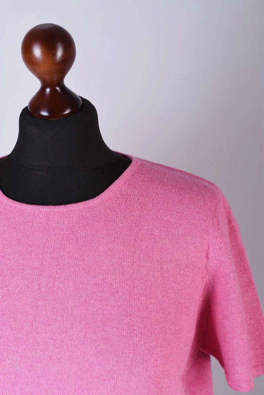 Brunello Cucinelli Brunello Cucinelli Cashmere Blend Short Sleeve Knit Sweater Size M / US 6-8 / IT 42-44 - 2 Thumbnail