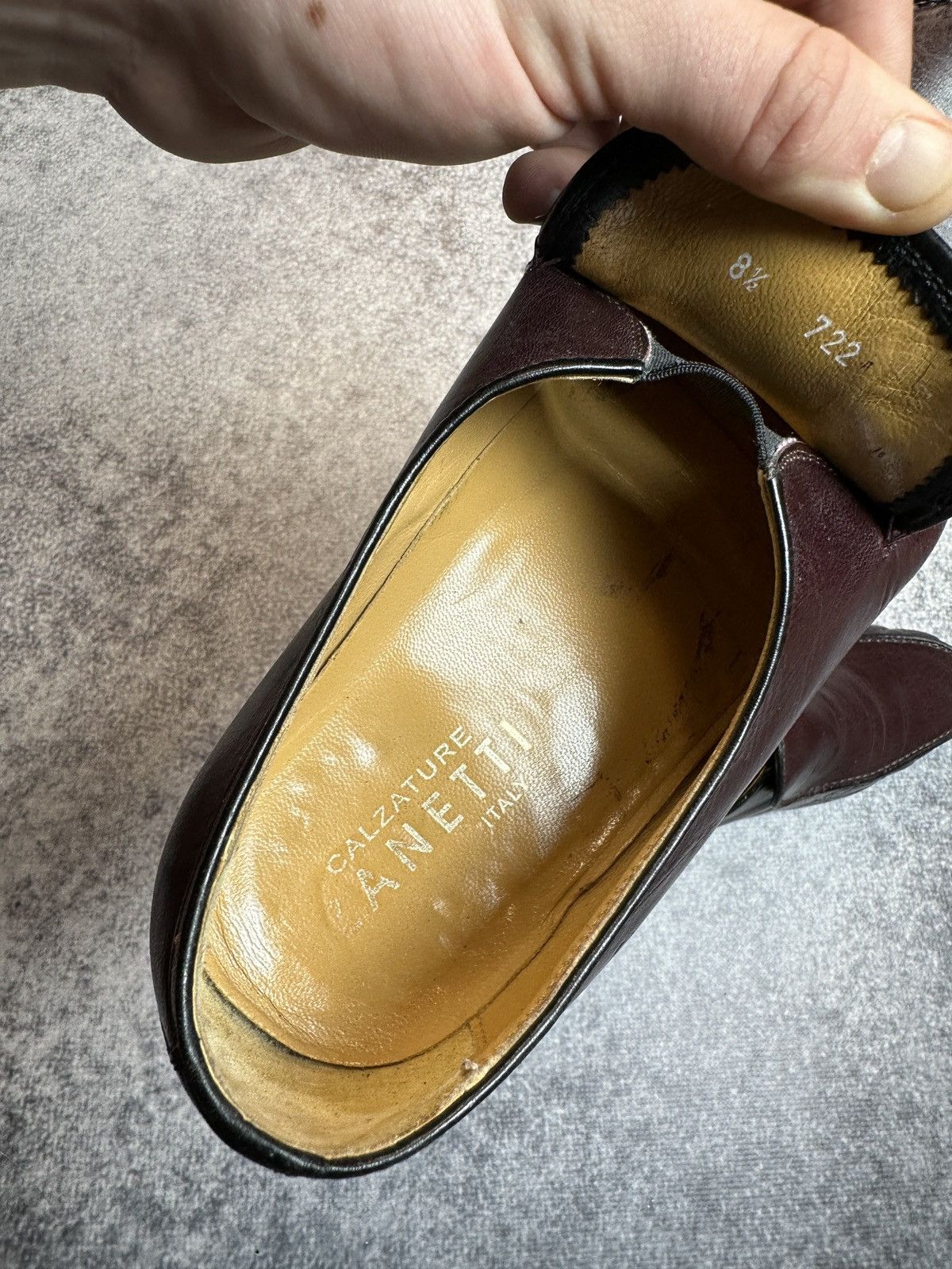 Vintage Zanetti Casual Leather Shoes Streetwear Luxury 8,5