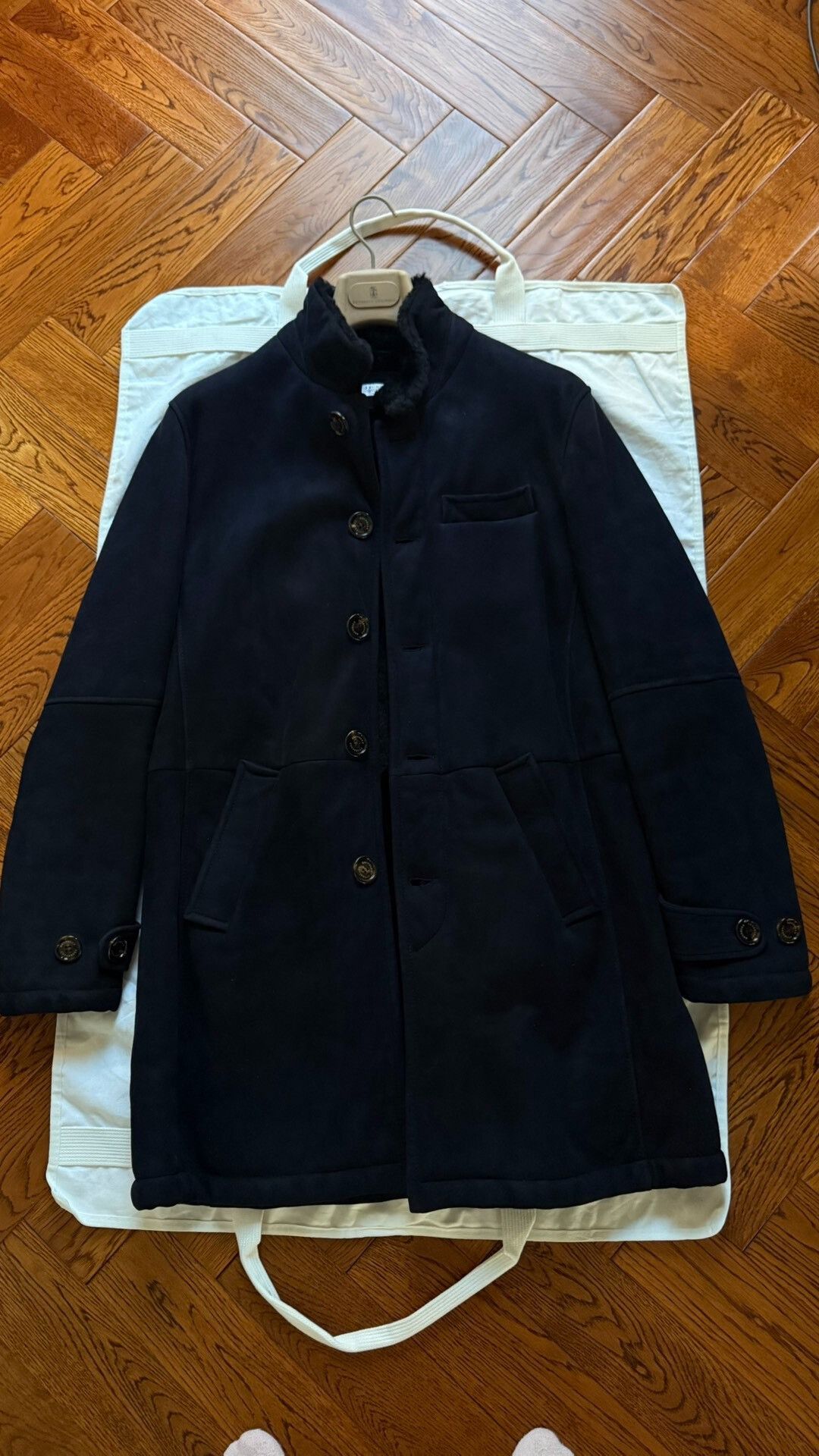 Brunello Cucinelli Brunello Cucinelli Men's Shearling Coat Size US M / EU 48-50 / 2 - 1 Thumbnail