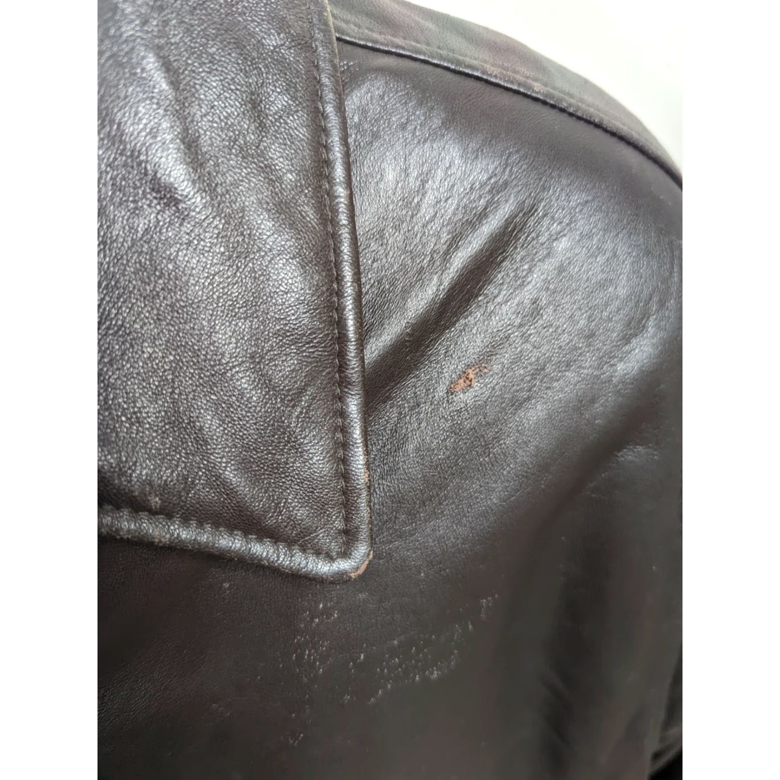 Vintage VINTAGE Y2K 00s J. Ferrar Mens XL Brown Lambskin Leather Bomber Jacket Coat Moto Biker Size US XL / EU 56 / 4 - 7 Thumbnail