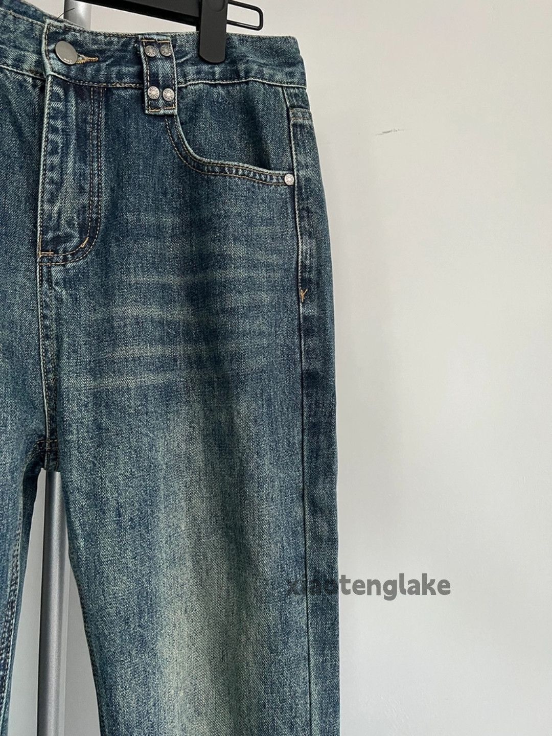 Jean × Vintage washed faded cleanfit yuppie bootcut ripped jeans Size US 32 / EU 48 - 9 Thumbnail