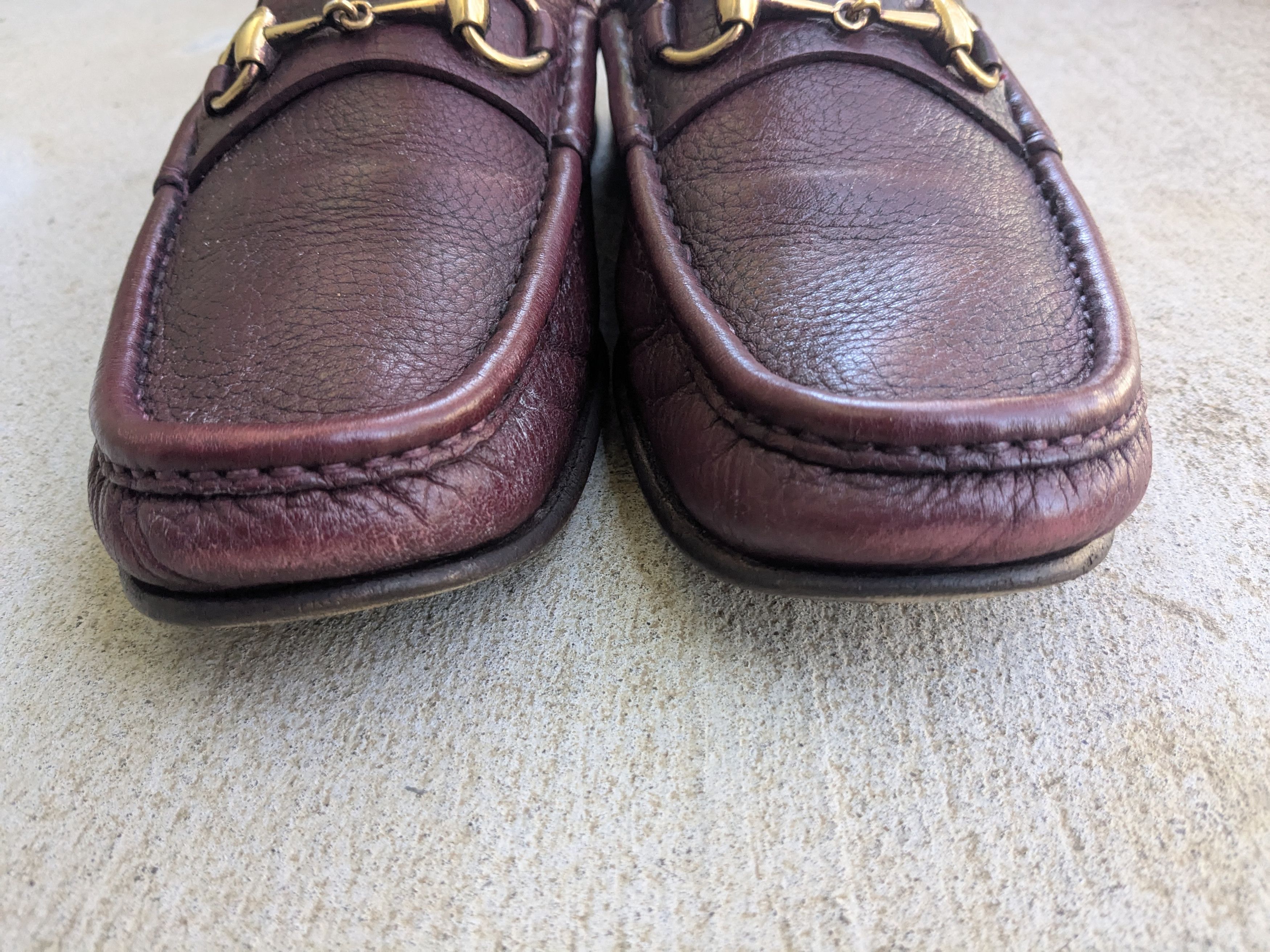Gucci Gucci Horsebit Loafers Burgundy Leather 10.5 Snaffle Gold Size US 10.5 / EU 43-44 - 2 Thumbnail