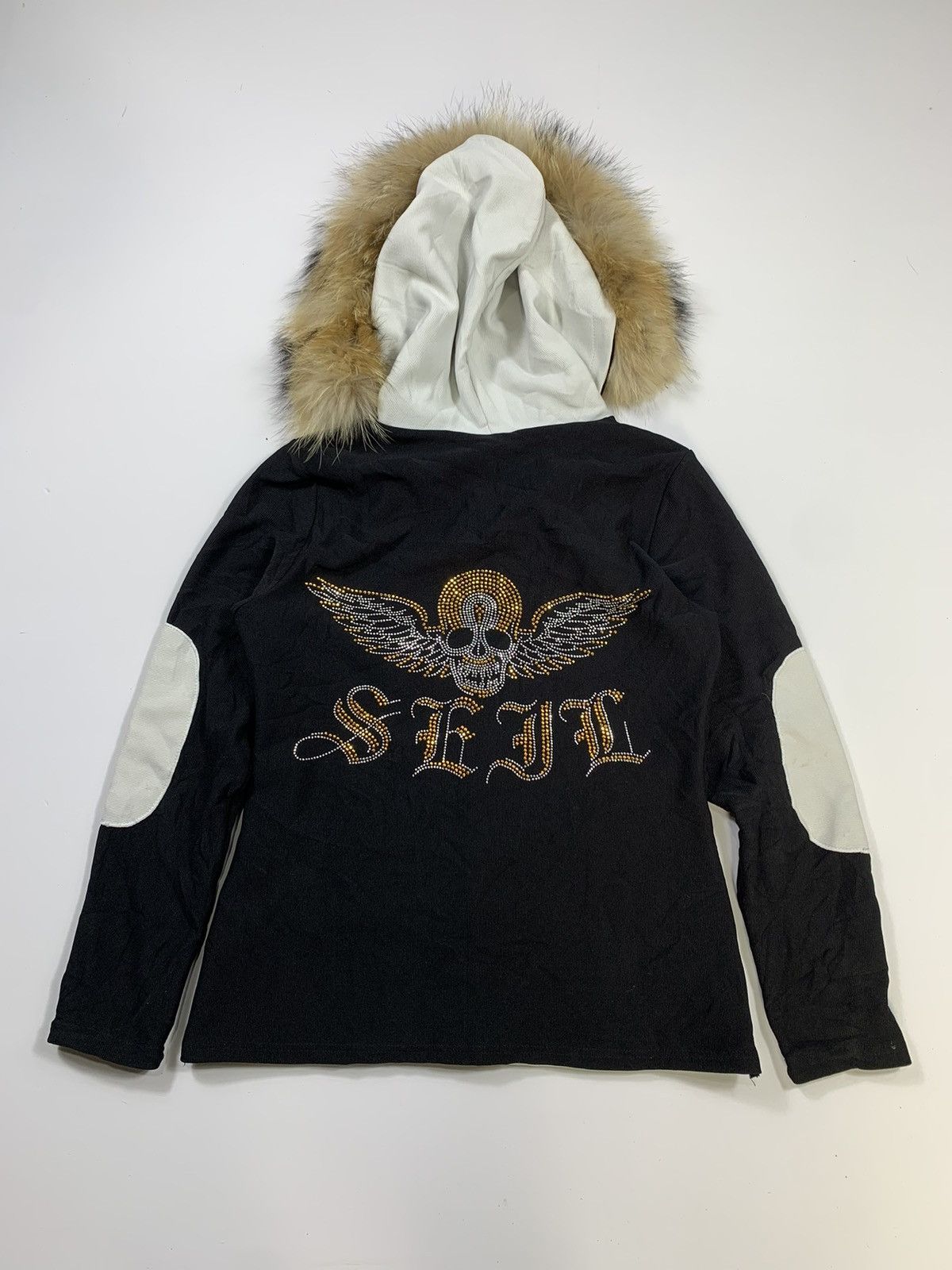 Beauty Beast × Hysteric Glamour × Japanese Brand Undefined Japan Faux Fur Hoodie Skull Double Layers Size US S / EU 44-46 / 1 - 2 Thumbnail