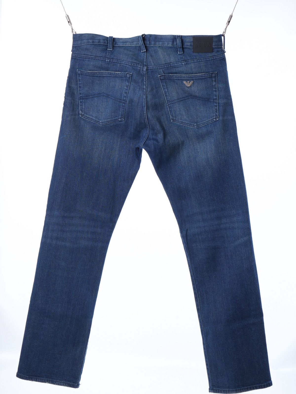 Armani Armani Jeans Metal Logo Blue Denim Pants Size 34 Size US 34 / EU 50 - 2 Thumbnail