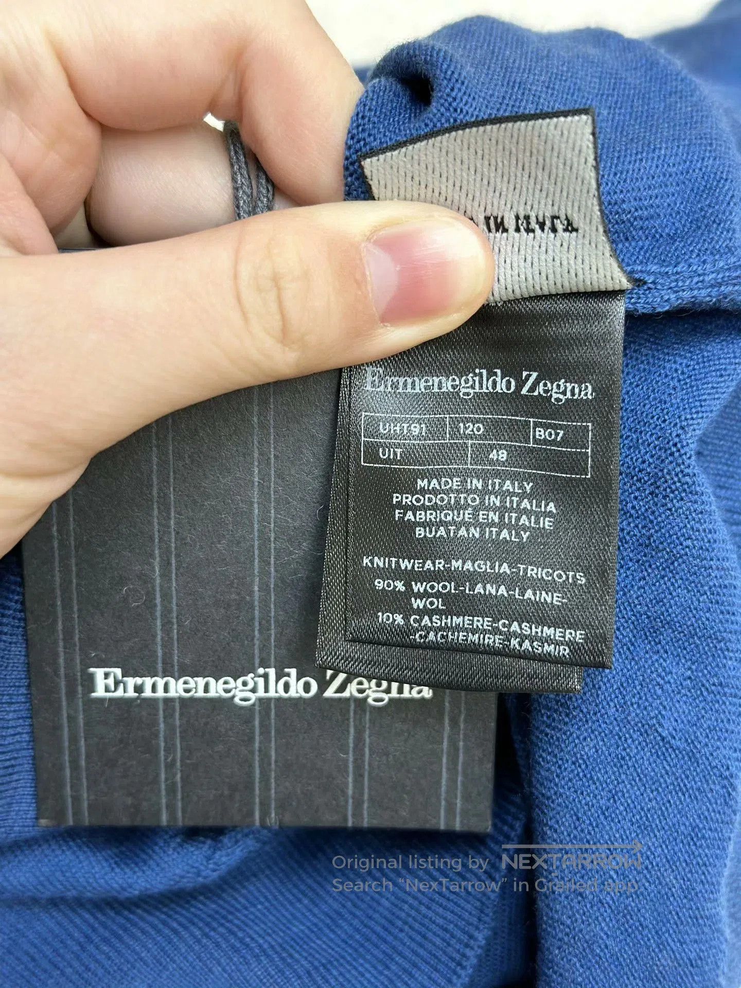 Ermenegildo Zegna Ermenegildo Zegna Blue Turtleneck Sweater. Size US M / EU 48-50 / 2 - 5 Thumbnail