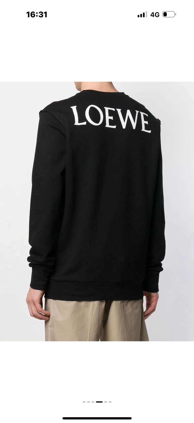 Loewe Black long-sleeved T-shirt