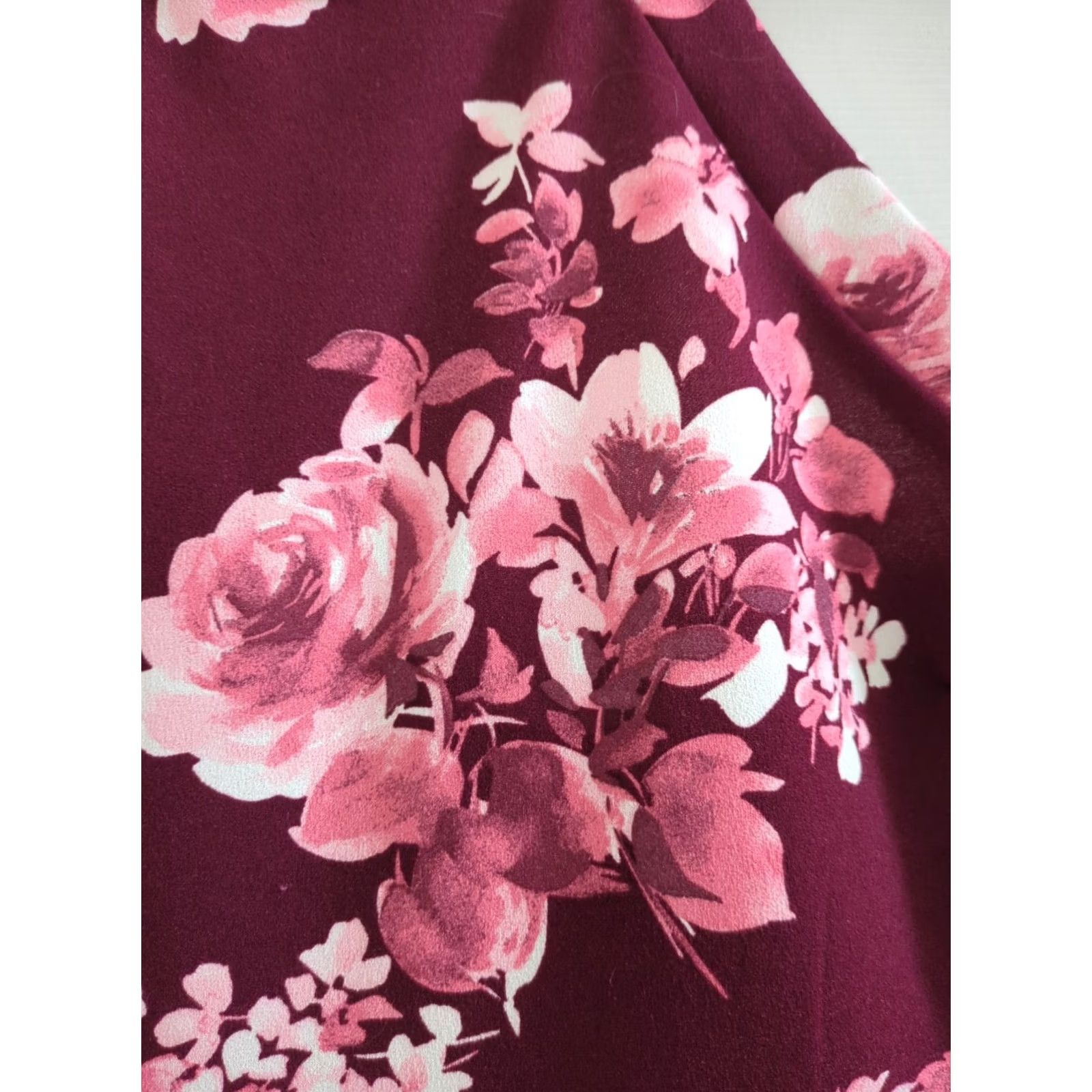 Vintage B. Smart Halter Neck Short Party Dress Burgundy Size 9 Prom Womens Dress Sequin Zip Floral Fit & Flare Size 30" / US 8 / IT 44 - 2 Thumbnail